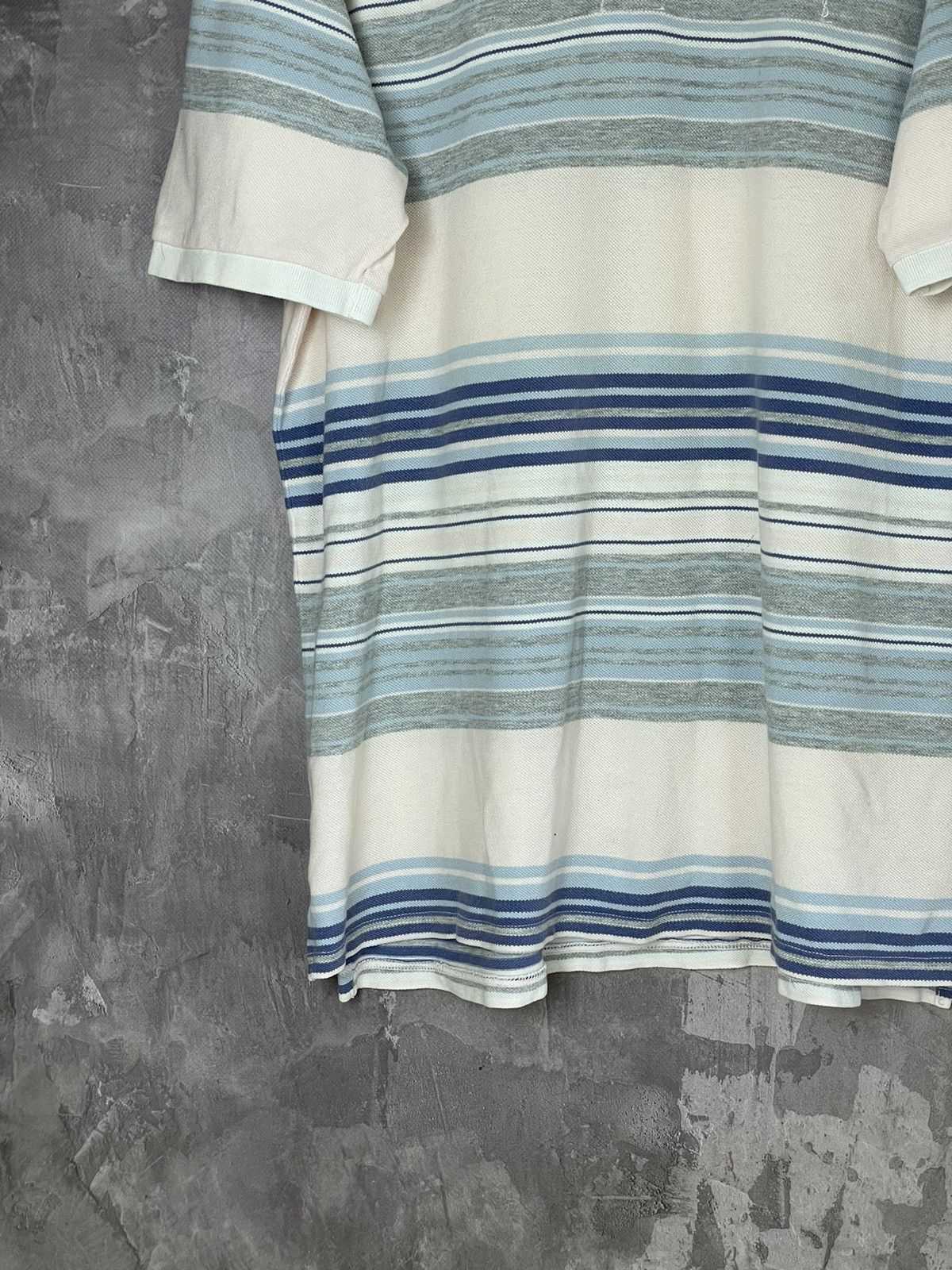 Yves Saint Laurent Vintage YSL Yves Saint Laurent Striped Polo T Shirt Y2K Size US XL / EU 56 / 4 - 5 Thumbnail