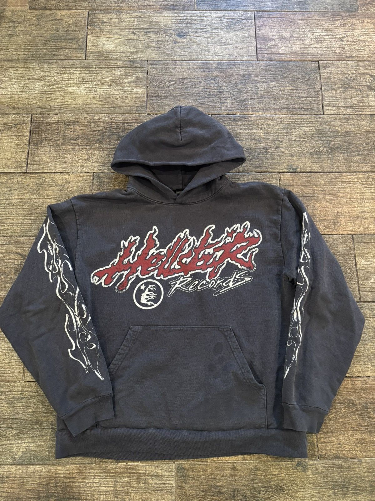 HELLSTAR Cool Grey Hellstar Records Hoodie Size US L / EU 52-54 / 3 - 1 Thumbnail