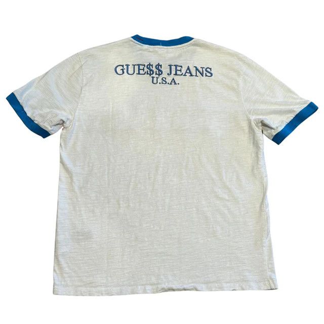 Guess Guess Jeans x Rocky Rainbow Spell Out Embroidered Ringer Tee Size US M / EU 48-50 / 2 - 2 Thumbnail