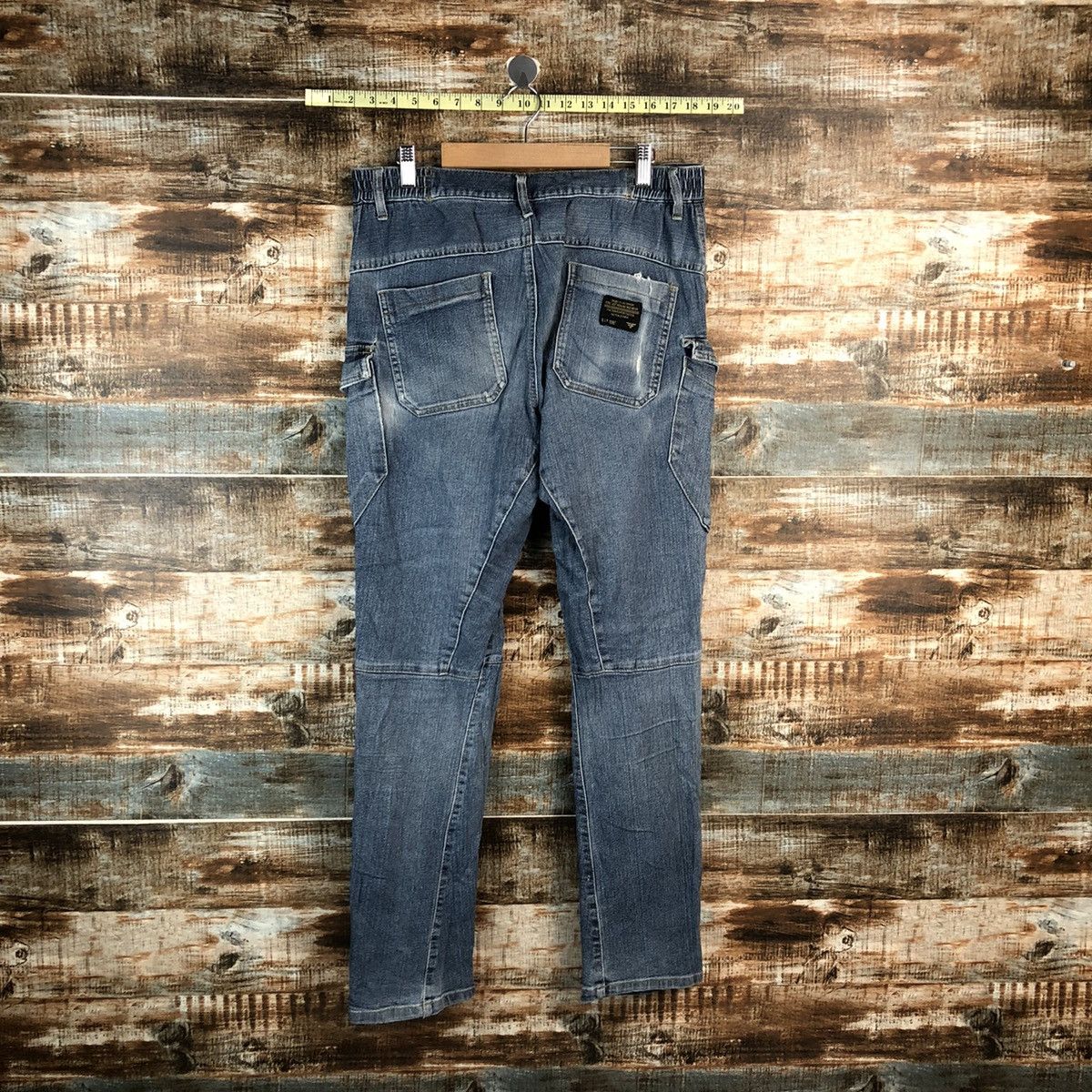 Japanese Brand Japanese Brand Blue Distressed Denim Pants #A2137 Size US 35 - 17 Thumbnail