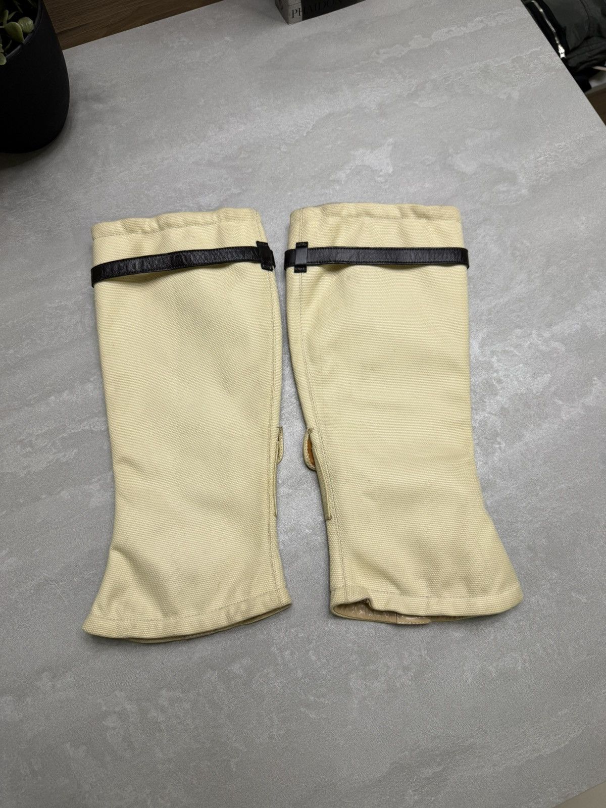 Max Mara S Max Mara beige gaiters leggings size M Size ONE SIZE - 4 Thumbnail