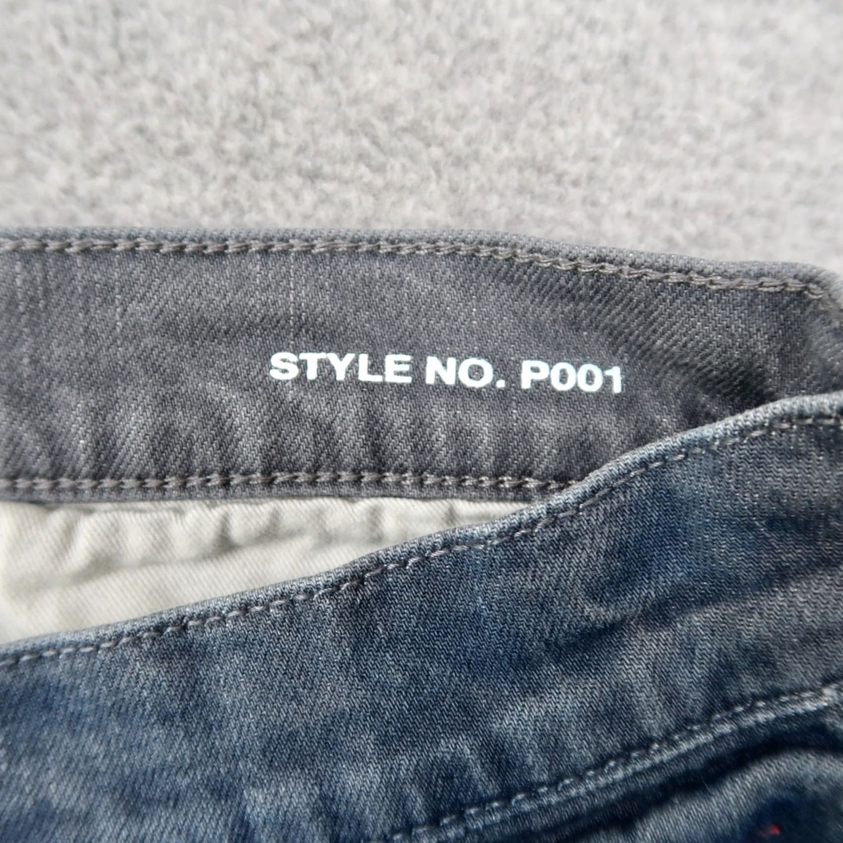 Denime Purple Brand P001 Jeans Men's Slim Fit Blue Distressed Sun Fade Style Denim 36x33 Size US 36 / EU 52 - 6 Thumbnail