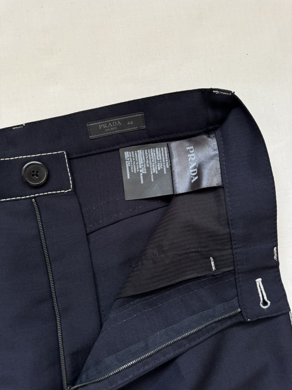 Prada SS15 Contrast Stitch Trousers Size US 30 / EU 46 - 6 Thumbnail