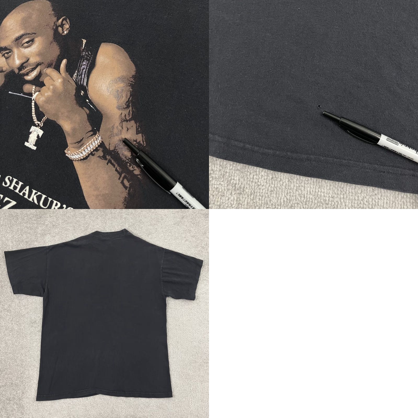 Vintage VTG 90s Tupac All Eyes On Me Promo Shirt Mens XL Black Cronies Graphic Rap Tee Size US XL / EU 56 / 4 - 8 Thumbnail