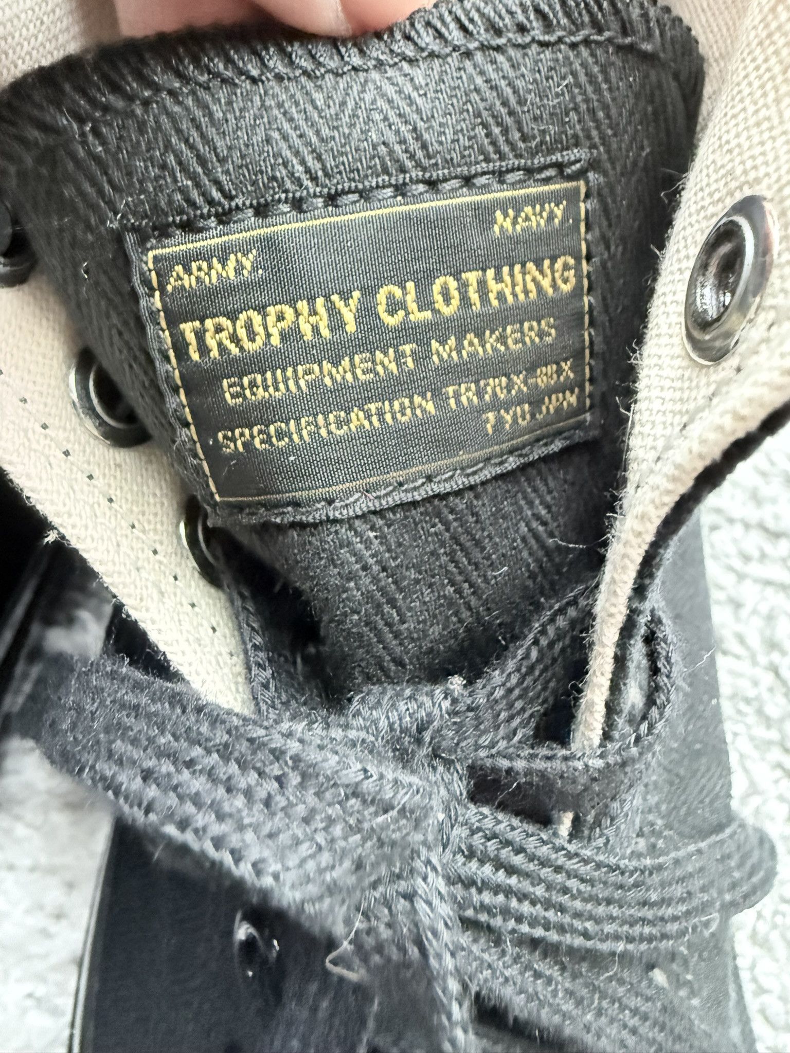 Trophy Clothing Mil Trainers Hi-Top / TR-Shoes02 Black x Black Size US 9 / EU 42 - 5 Thumbnail