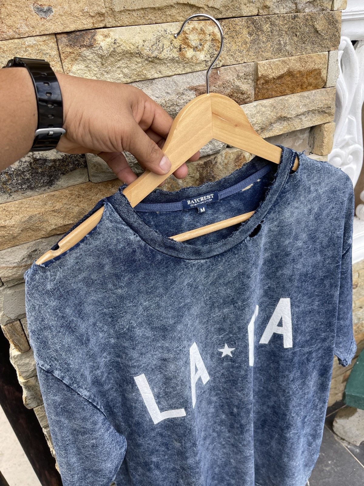 Vintage Last Drop🔥Rare🔥Vintage Thrashed Design Tee Size US L / EU 52-54 / 3 - 12 Thumbnail