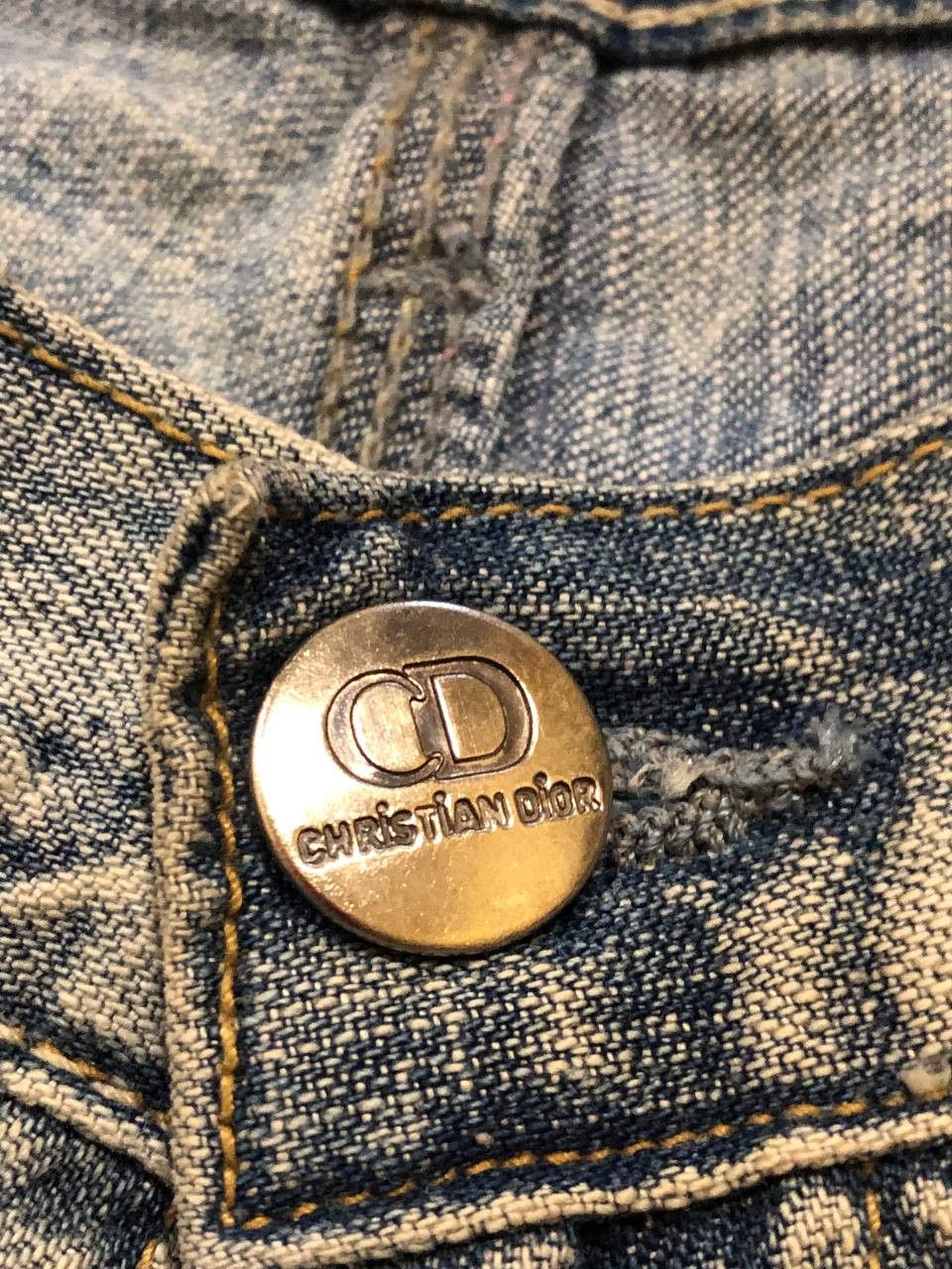 Dior blue jeans Christian Dior crazy Y2K luxury vintage size 30 Size 30" / US 8 / IT 44 - 8 Thumbnail