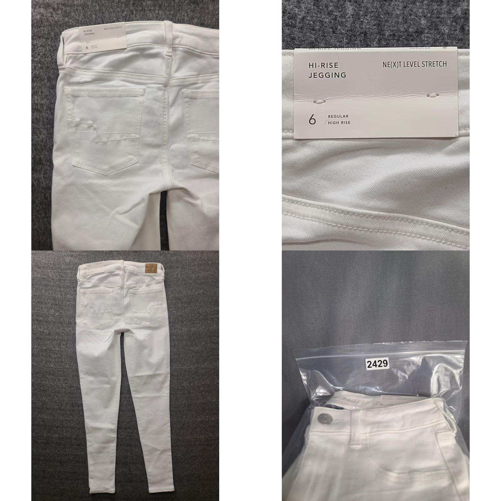 American Eagle Outfitters VINTAGE American Eagle Jeans 5-Pocket Denim Regular Rise Ankle 27in Waist White Womens 6 Regular Size 28" / US 6 / IT 42 - 9 Thumbnail