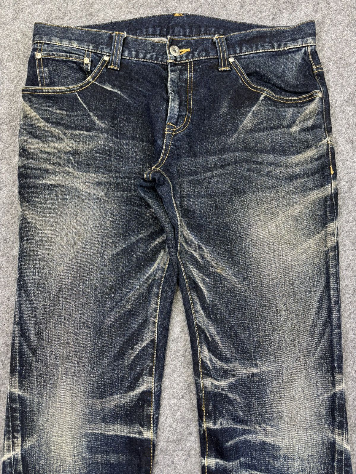 Tornado Mart 💥Flare💥Rare Tornado Mart Insane Claw Mark Fades Denim K14 Size US 33 - 3 Thumbnail