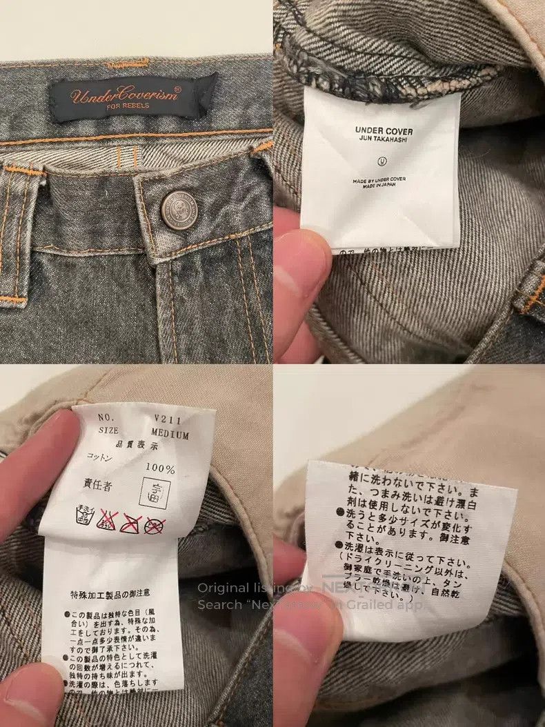 Undercover Undercover size m AW02 Cell Multi-Zip Jeans Size US 28 / EU 44 - 5 Thumbnail