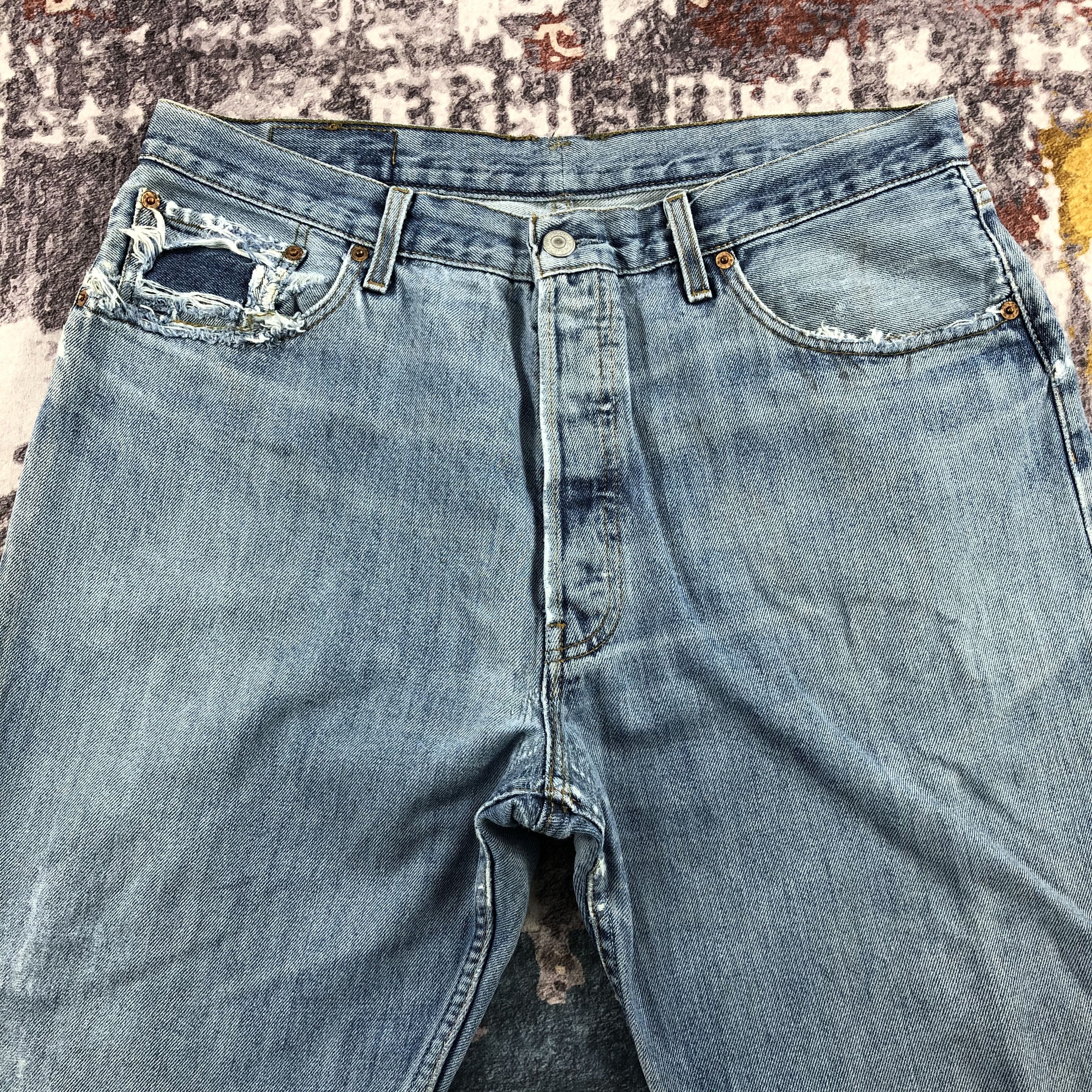 Levi's Vintage 90s Blue Wash Levis 501 Jeans-JM2376 Size US 36 / EU 52 - 3 Thumbnail