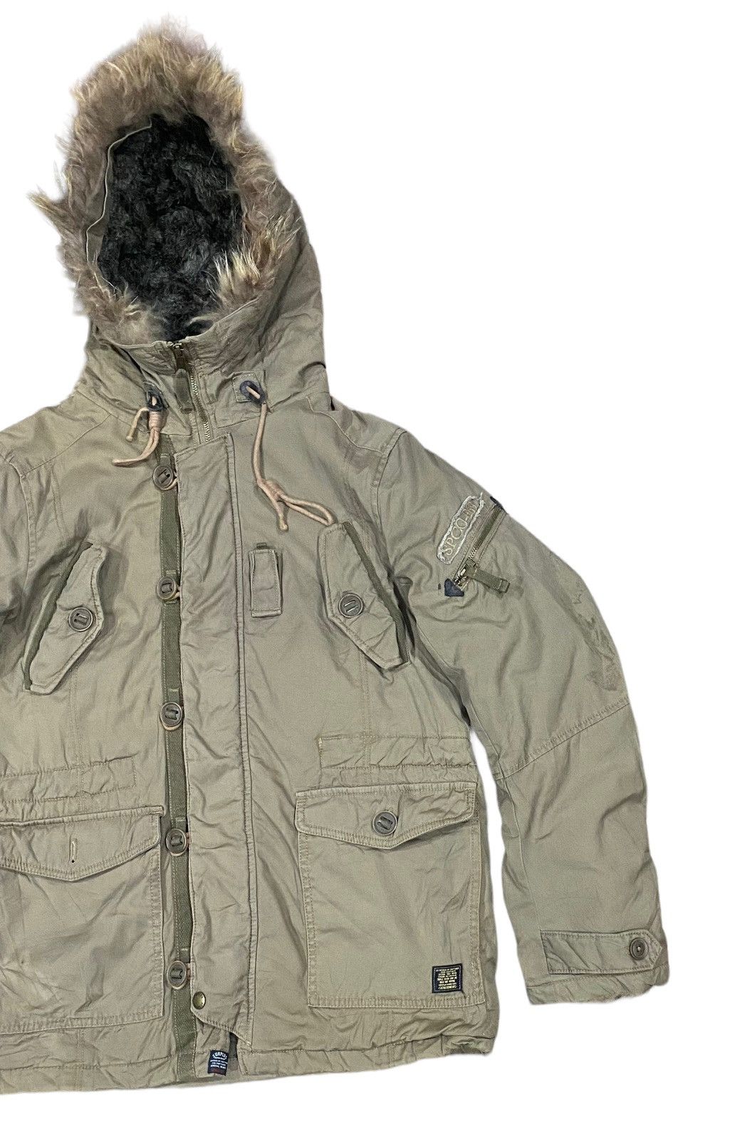 Vintage Surplus Double Coat Hoodie Heavy Jacket (XL) Size US XL / EU 56 / 4 - 3 Thumbnail