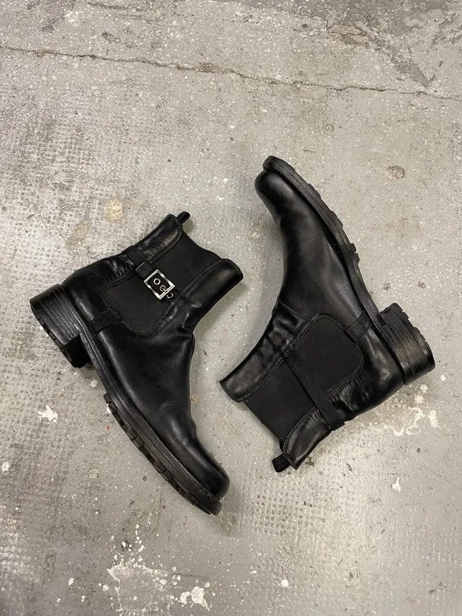 Prada 2000s Prada Black Strap Leather Boots Size US 8 / EU 41 - 6 Thumbnail
