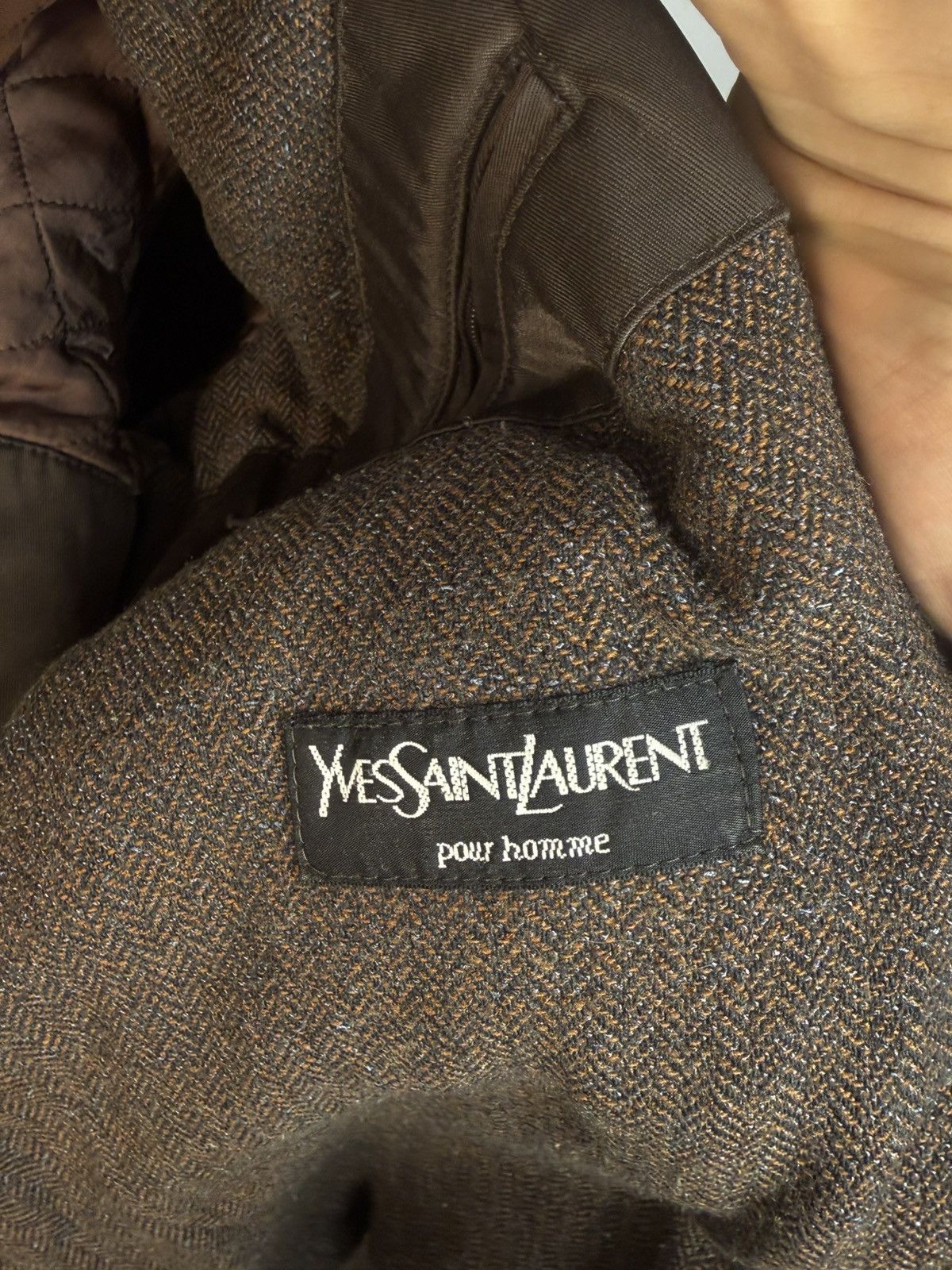 Yves Saint Laurent 90s Warm YSL Jacket Brown Autumn Parka Classic Zip Up Size US XL / EU 56 / 4 - 6 Thumbnail