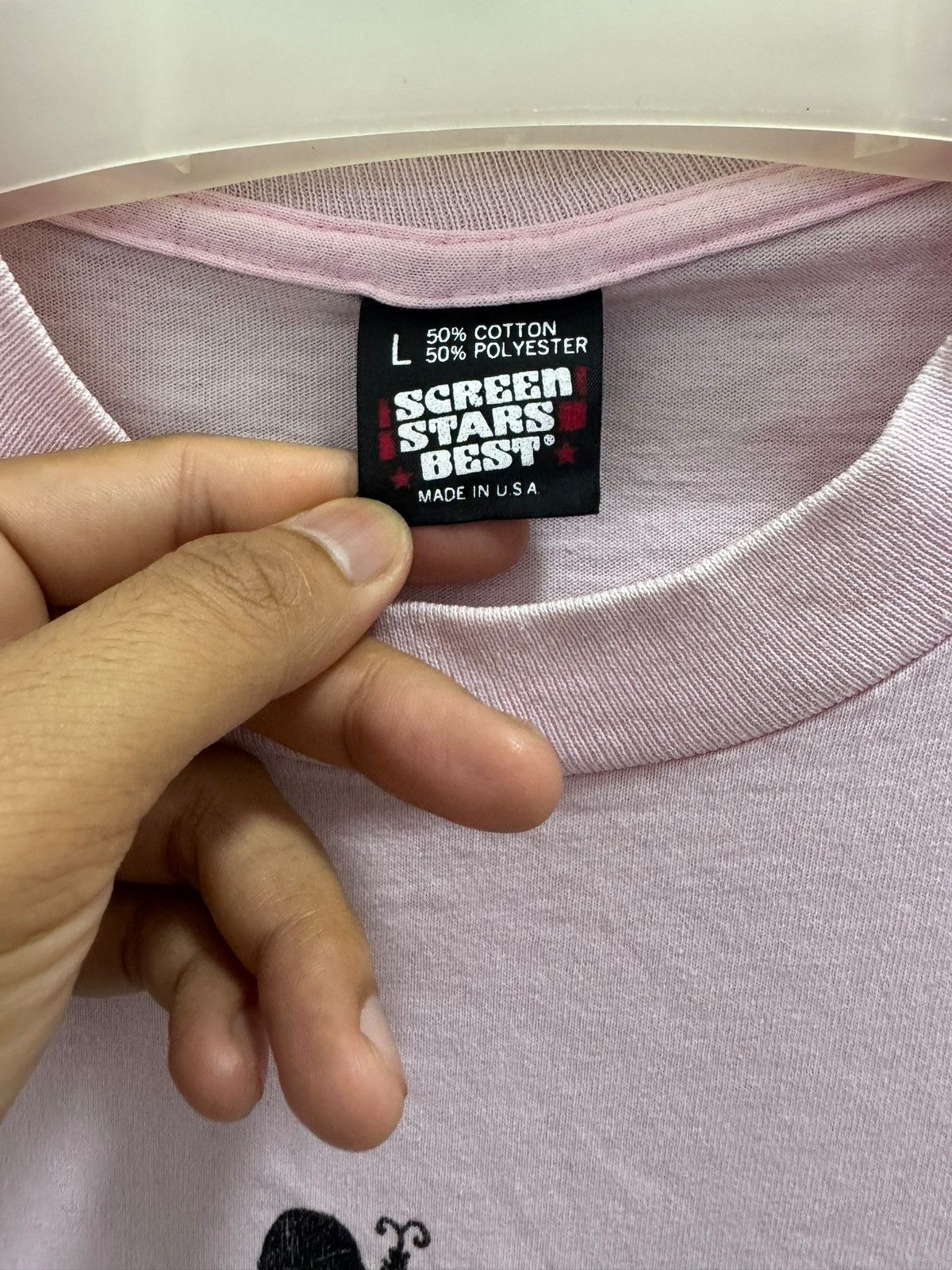 Band Tees × Vintage VINTAGE 80’s SCREEN STARS TAG SINGLE STITCH ICONIC GESTURE T Size US S / EU 44-46 / 1 - 3 Thumbnail