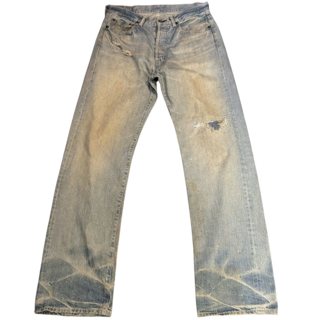 14th Addiction 🔥🇯🇵 Japanese Seditionaries Dragon Spiral Rusty Dirty Denim Size US 32 / EU 48 - 1 Thumbnail