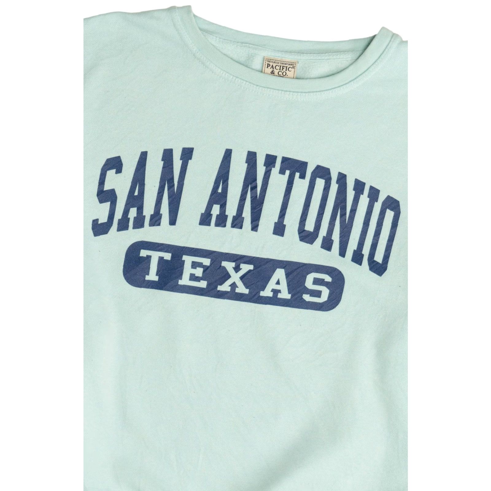 Vintage VINTAGE San Antonio Texas Boxy Sweatshirt Pacific & Co. X-Large Blue Sweatshirt Mens Size US XL / EU 56 / 4 - 2 Thumbnail
