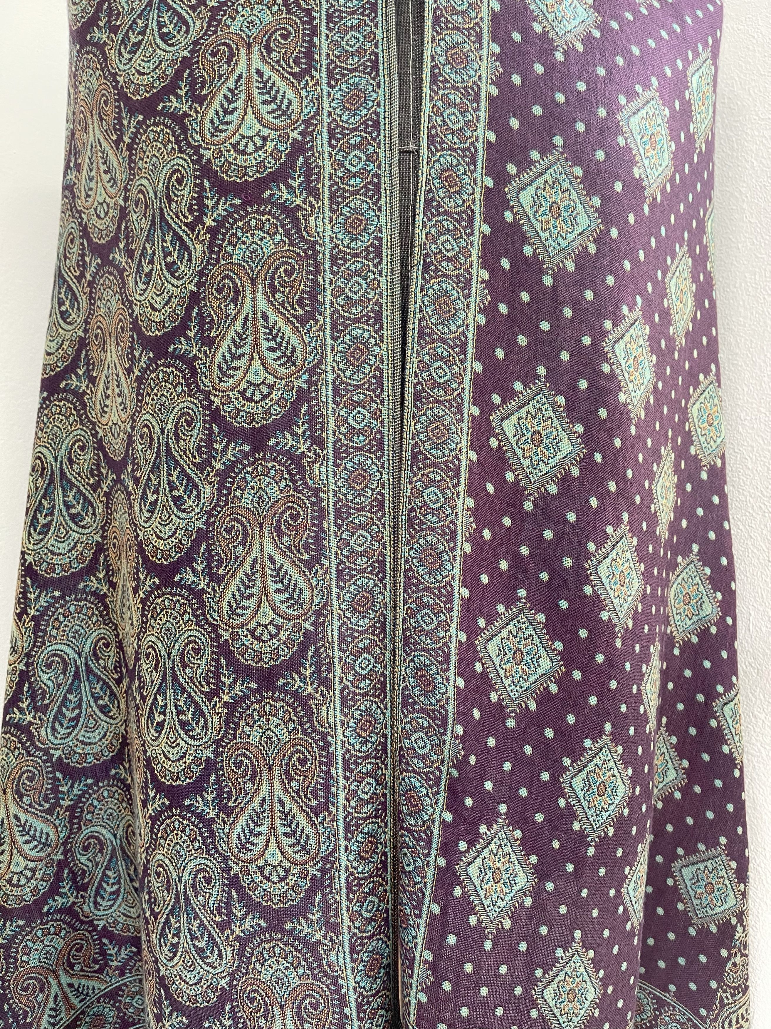 Vintage Vintage Big Size Scarves, Large-Sized Wrap - 6079 Size ONE SIZE - 4 Thumbnail