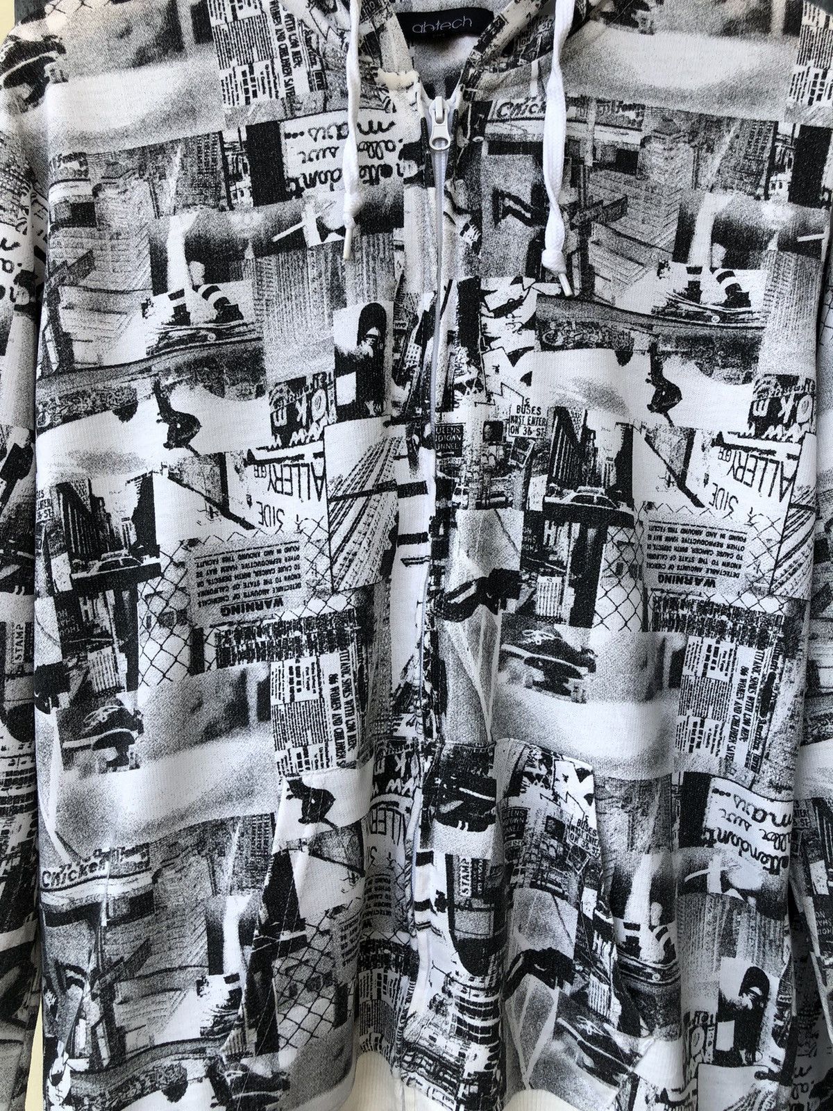 Japanese Brand Ab-Tech Dope Skater Hoodie All Over Print Skate Photography Size US XL / EU 56 / 4 - 4 Thumbnail