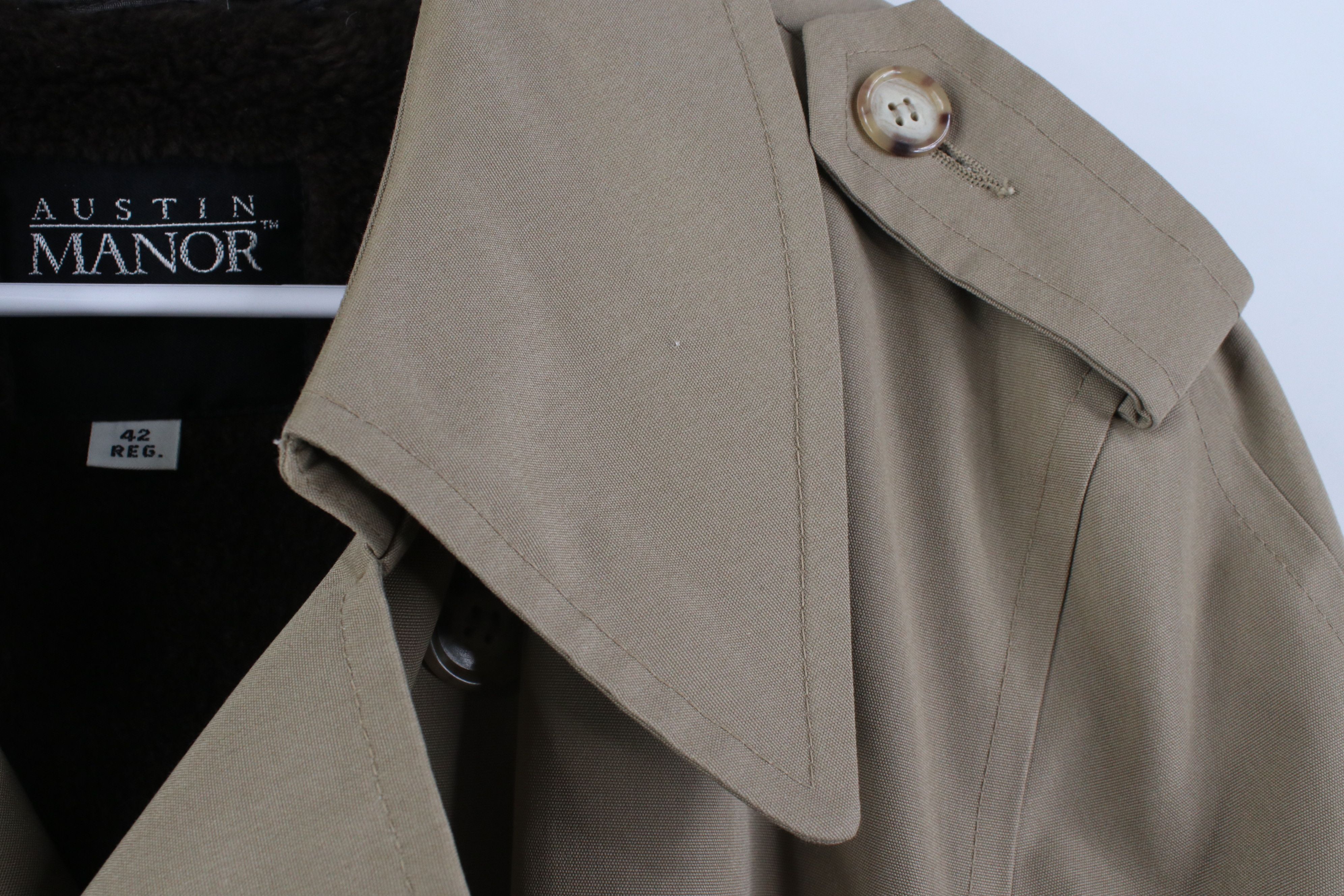 Vintage Vintage 70s Streetwear Trench Coat Rain Jacket Beige Khaki Size US XXL / EU 58 / 5 - 6 Thumbnail