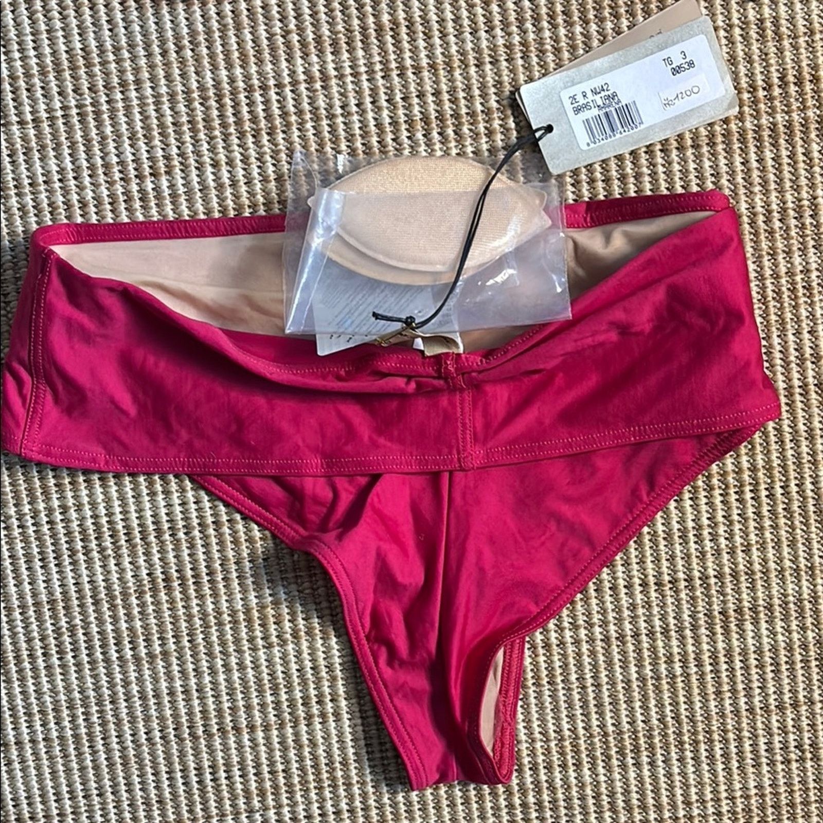 Other NWT Verde Veronica Swim Red Bikini Set Size L Size ONE SIZE - 2 Thumbnail