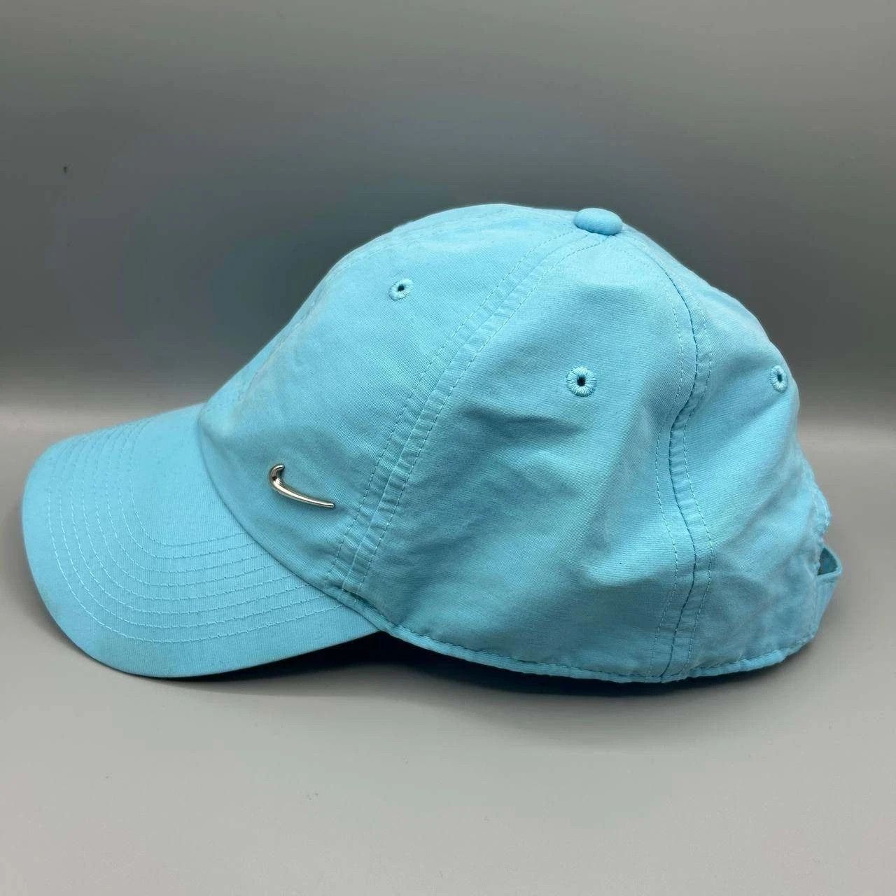 Nike Nike Heritage 86 Hat Men Blue Metal Logo Strap Back Cap Size ONE SIZE - 6 Thumbnail