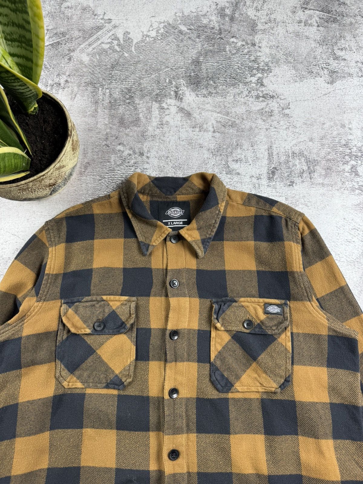 Dickies Dickies West Checked Striped Pocket Longsleeve Button Shirt Size US XL / EU 56 / 4 - 6 Thumbnail
