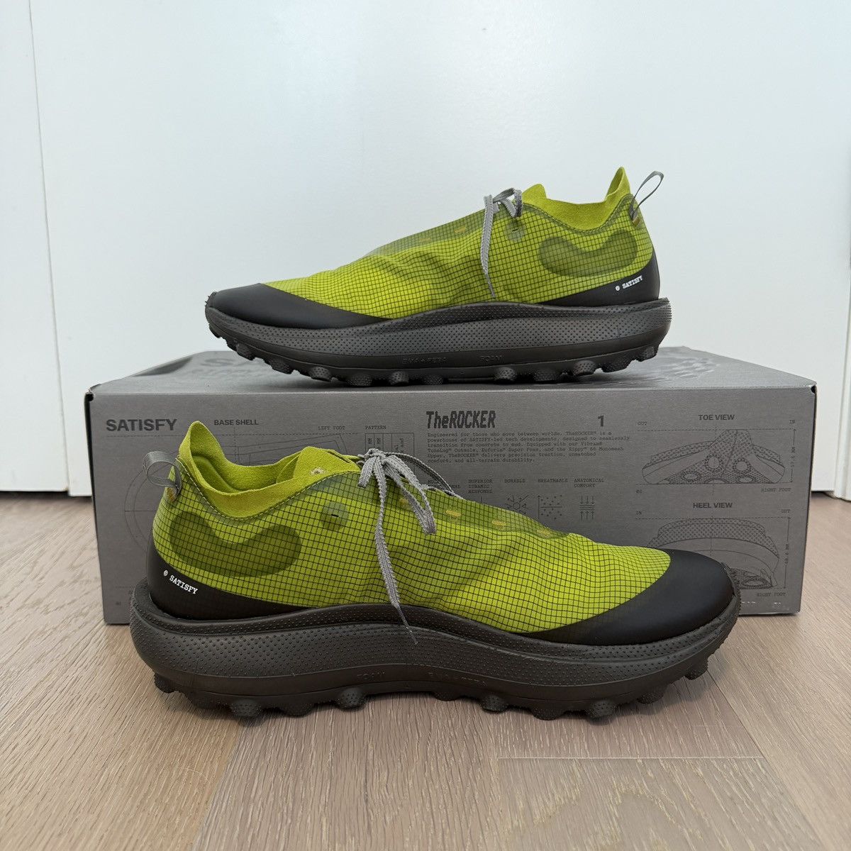 Satisfy Satisfy Running TheROCKER ‘Grenoble Green’ Size US 13 / EU 46 - 3 Thumbnail