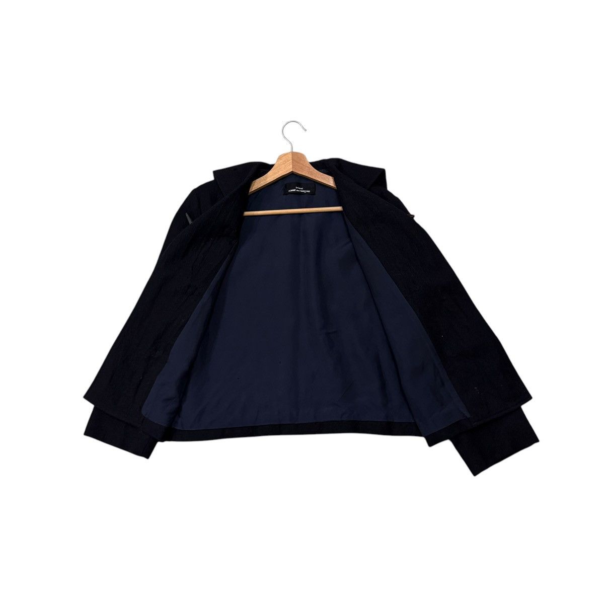 Comme des Garcons AD1992 Tricot Comme Des Garcons Wool Cropped Duffle Jacket Size US M / EU 48-50 / 2 - 18 Thumbnail