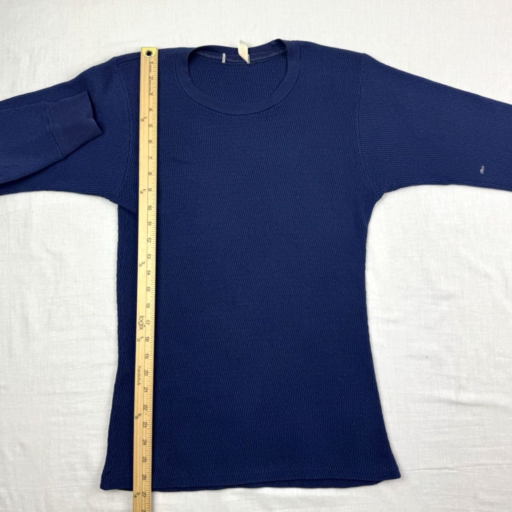 Vintage VINTAGE Munsingwear Thermal Long Sleeve Shirt Adult Medium Hipster 1970s Grunge Blue Mens Size US M / EU 48-50 / 2 - 4 Thumbnail