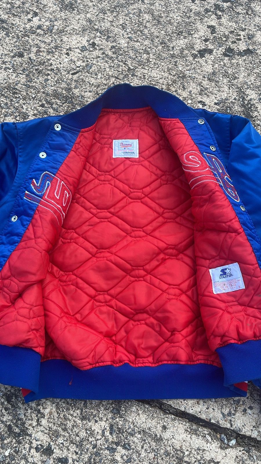Starter 90’s Texas Rangers Starter Satin Jacket Size US L / EU 52-54 / 3 - 4 Thumbnail
