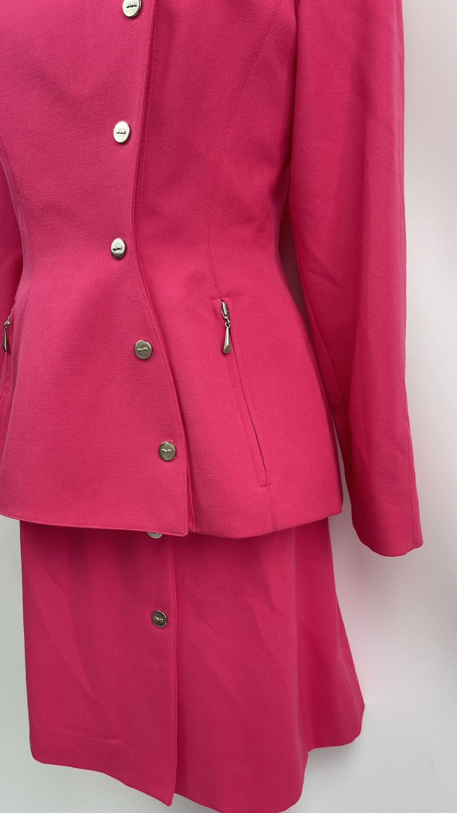 Thierry Mugler Vintage Iconic Thierry Mugler Pink Skirt Suit Size M / US 6-8 / IT 42-44 - 5 Thumbnail