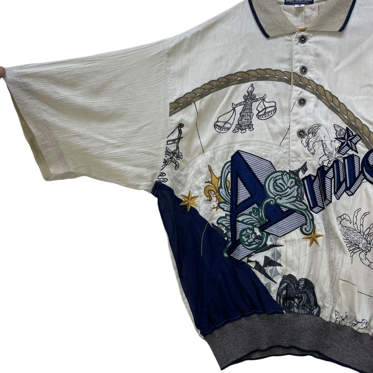 Hardy Amies 💥Vintage Hardy Armie Full Print Short Sleeve Jacket Size US M / EU 48-50 / 2 - 4 Thumbnail