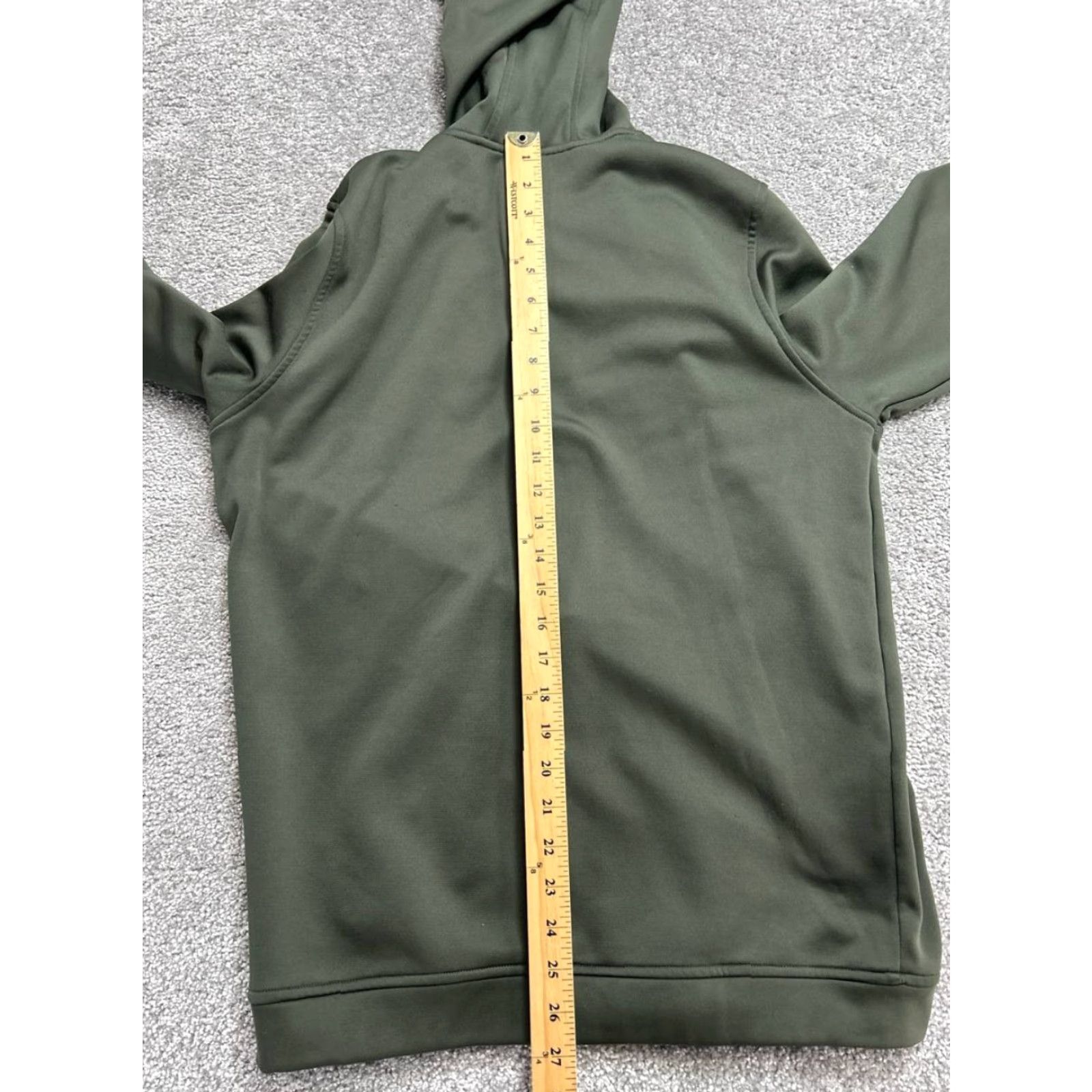 Under Armour Under Armour Coldgear Hoodie Mens Medium Green Fleece Lined Loose Fit Logo Print Size US M / EU 48-50 / 2 - 5 Thumbnail
