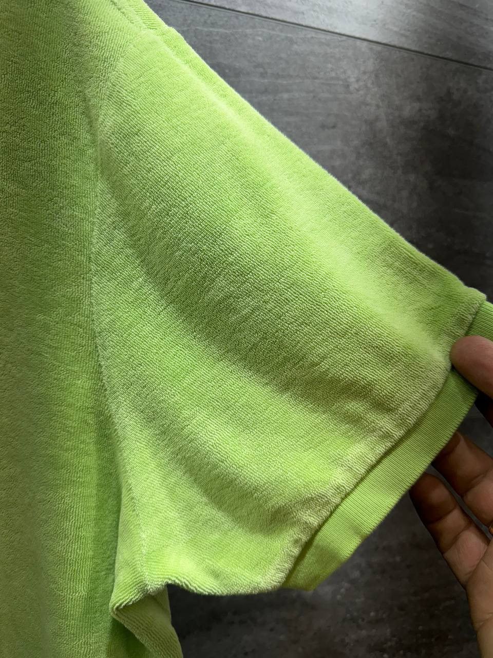 Vintage Polo Ralph Lauren Polo Pile Shirt Fluorescent Green Size US XL / EU 56 / 4 - 4 Thumbnail