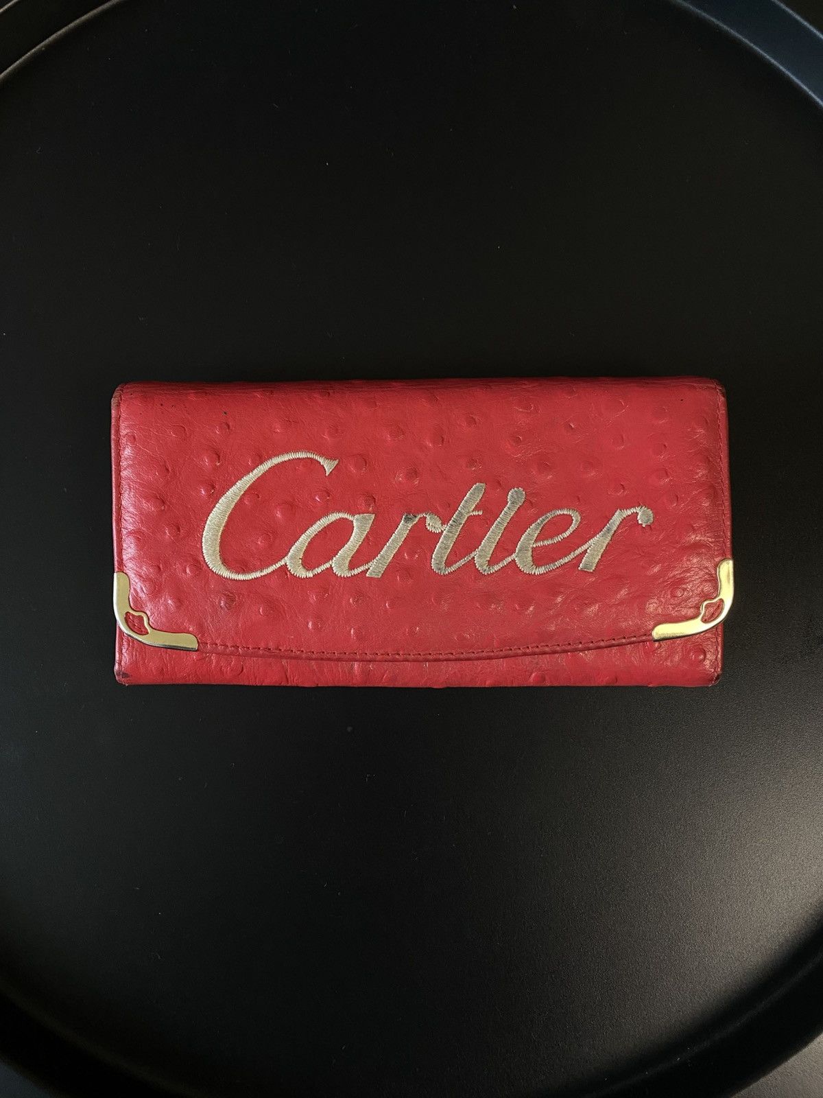 Cartier × Leather Cartier Leather Clutch Wallet Size ONE SIZE - 2 Thumbnail