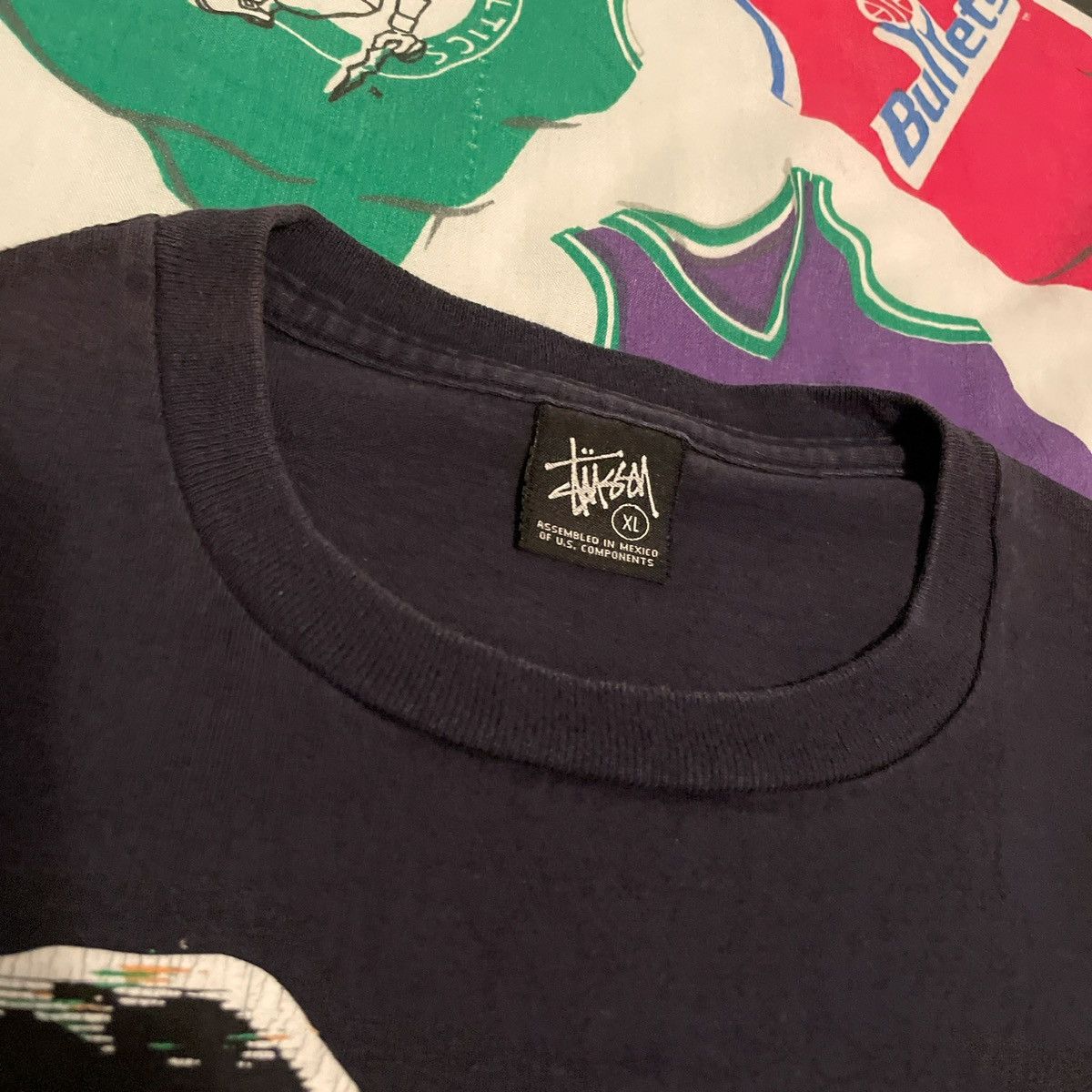 Stussy × Vintage Streetwear 2000s Stüssy I’m The Godfather Skate Tee Size US XL / EU 56 / 4 - 3 Thumbnail