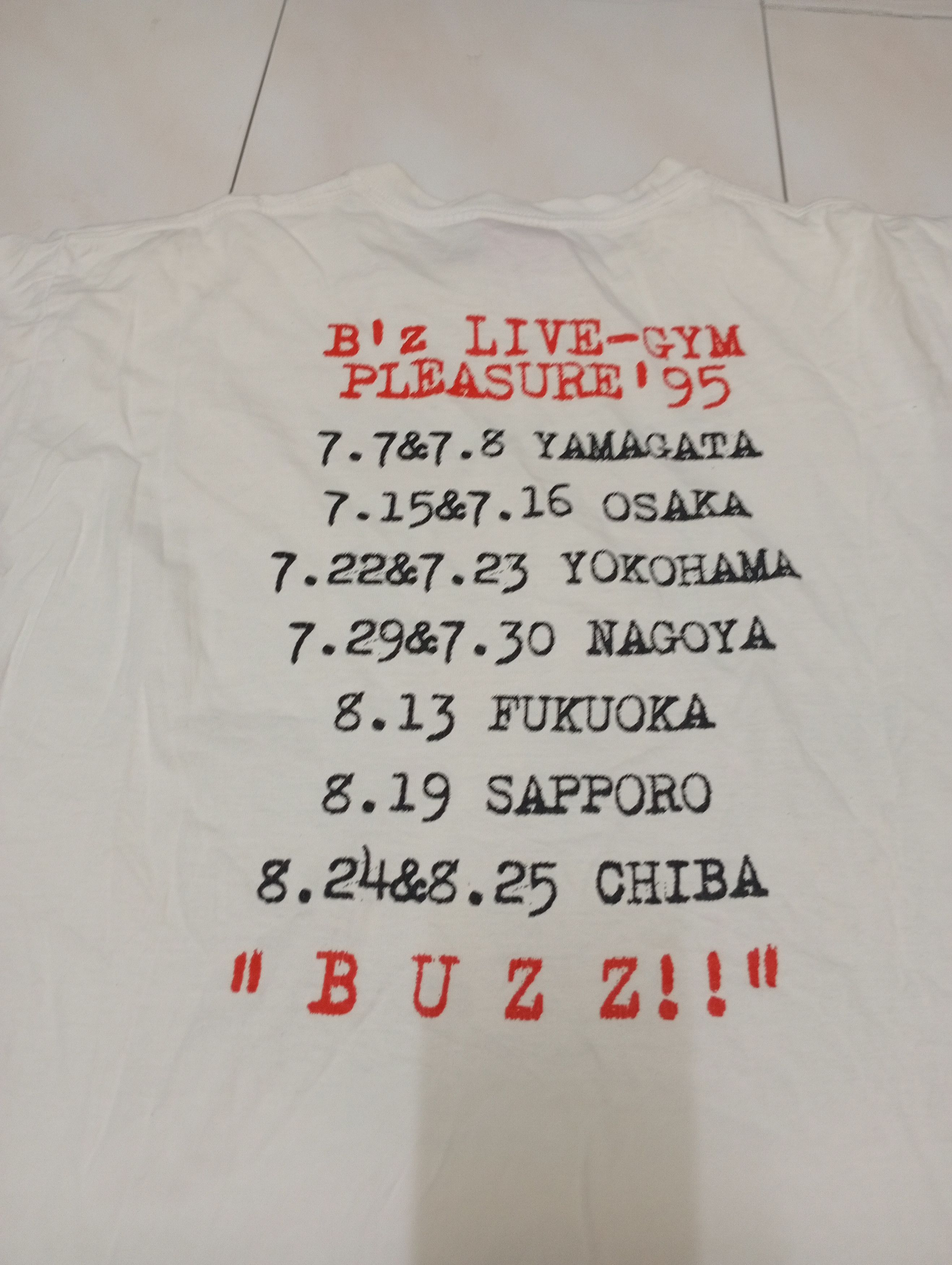 Band Tees Band buzz X gym pleasure 95" tour Size US M / EU 48-50 / 2 - 9 Thumbnail