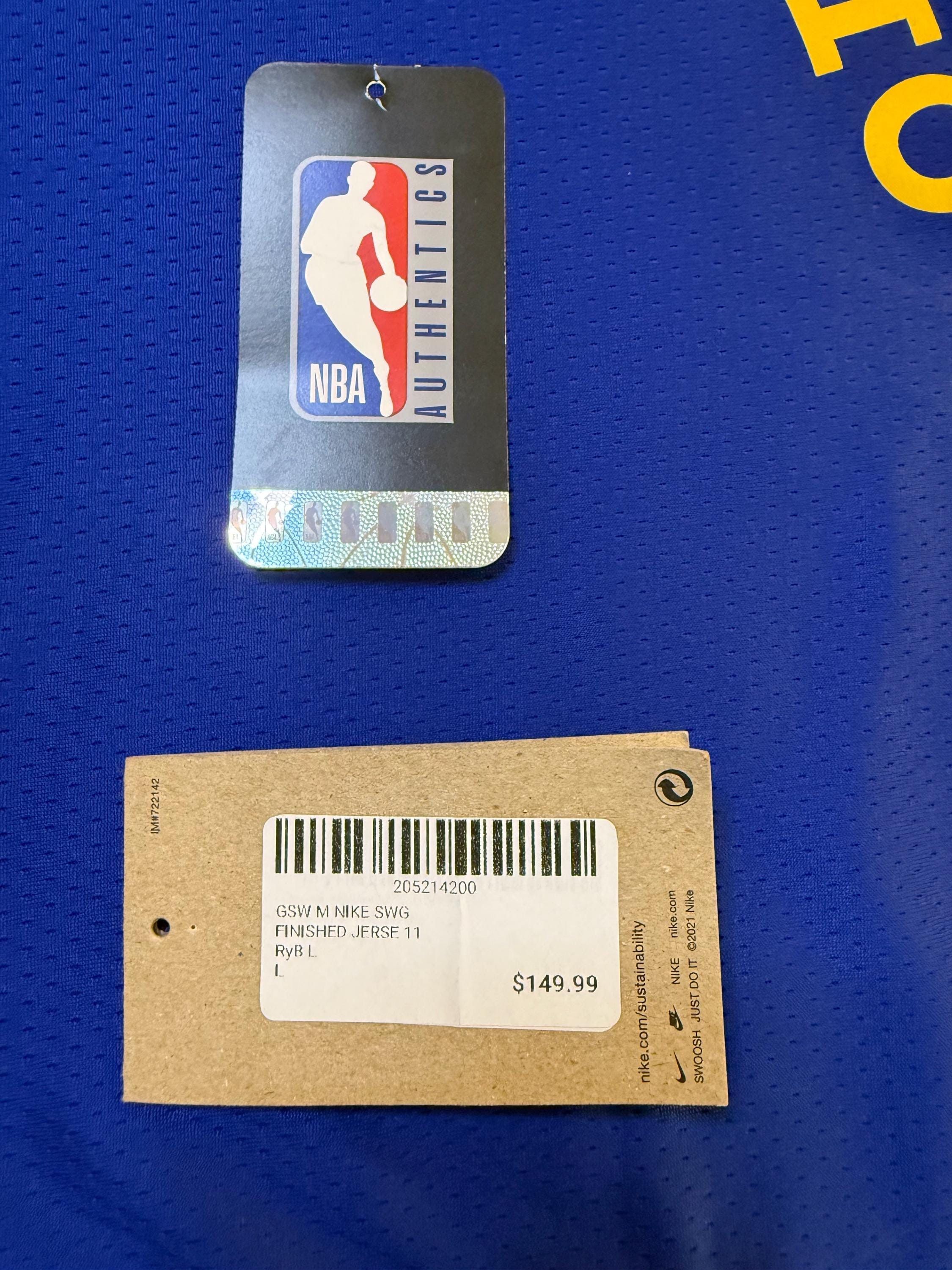 Nike NWT Golden State Warriors Klay Thompson jersey Size US L / EU 52-54 / 3 - 4 Thumbnail