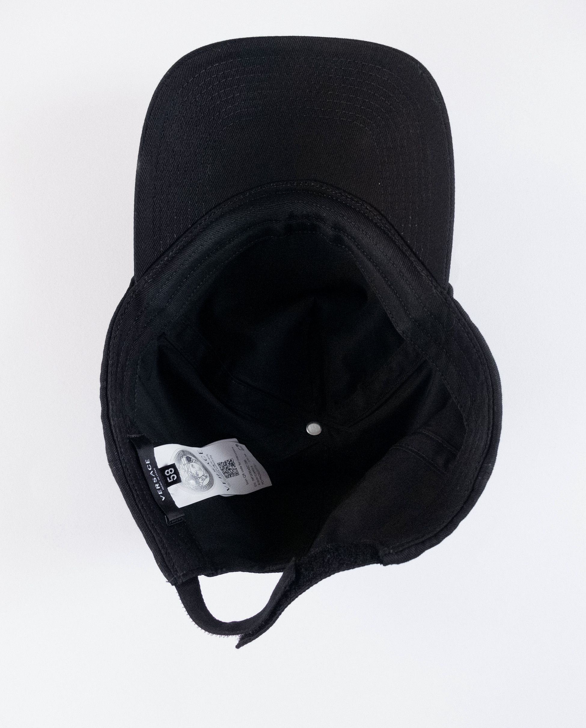 Versace VERSACE black gold logo cotton baseball cap hat 58 Medium Size ONE SIZE - 6 Thumbnail