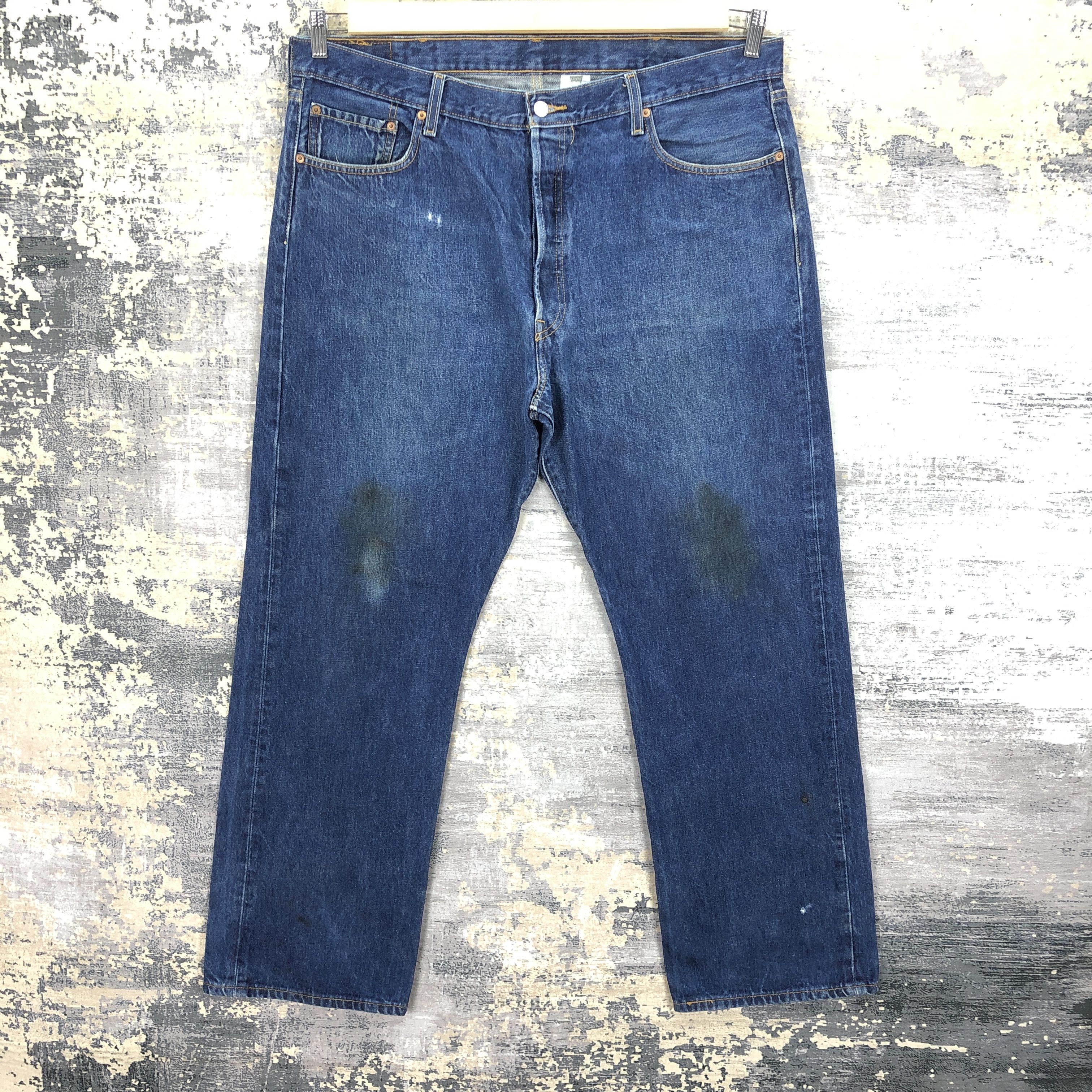 Vintage Levis 501 Jeans Dirty Levi's Indigo Faded Denim