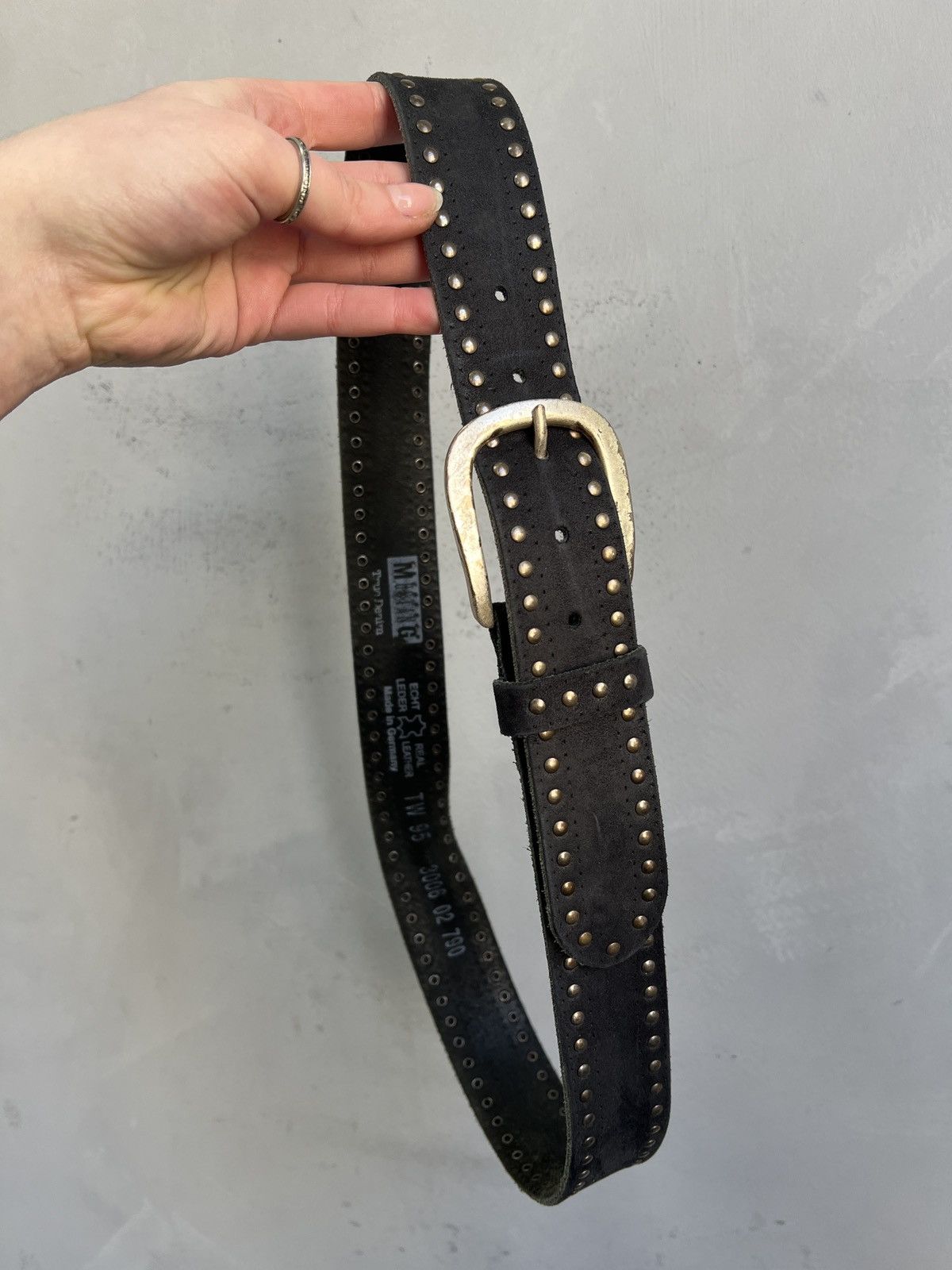 Hysteric Glamour Vintage Studded Leather Belt Punk Biker Style Size ONE SIZE - 4 Thumbnail