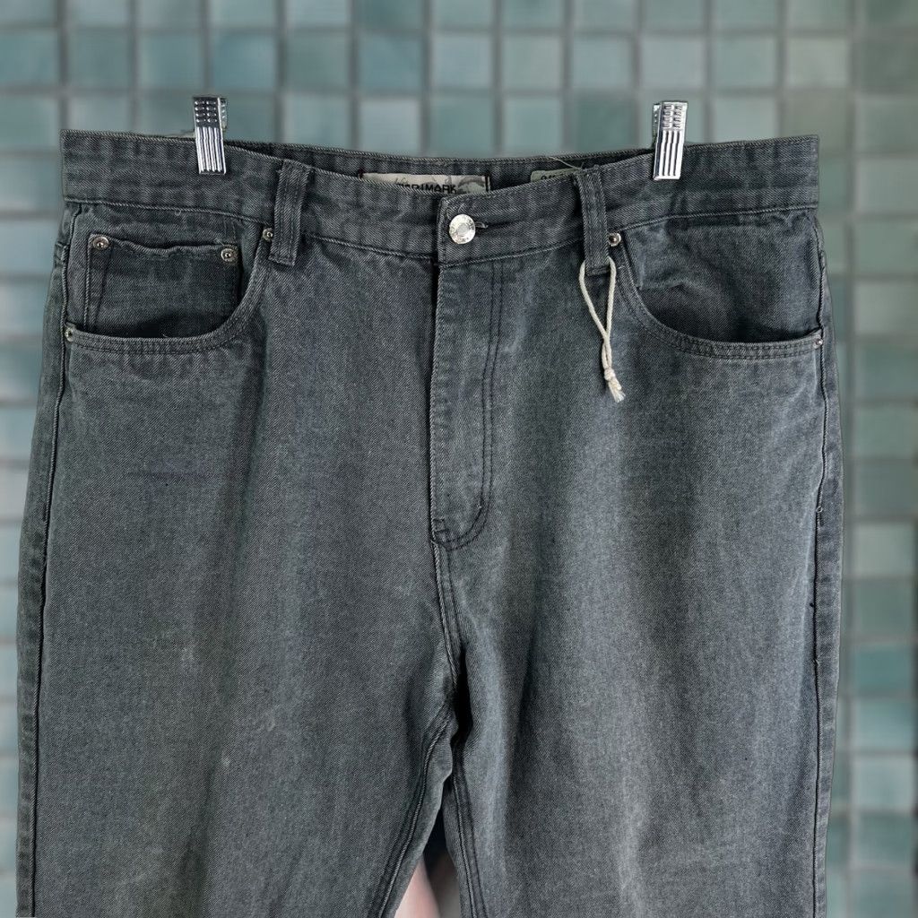 Denime PJ MARK Straight Denim Jeans Mens Size 40 / 32 Green 5-Pocket Distressed Regular Rise High Vintage? No Size US 40 / EU 56 - 1 Thumbnail