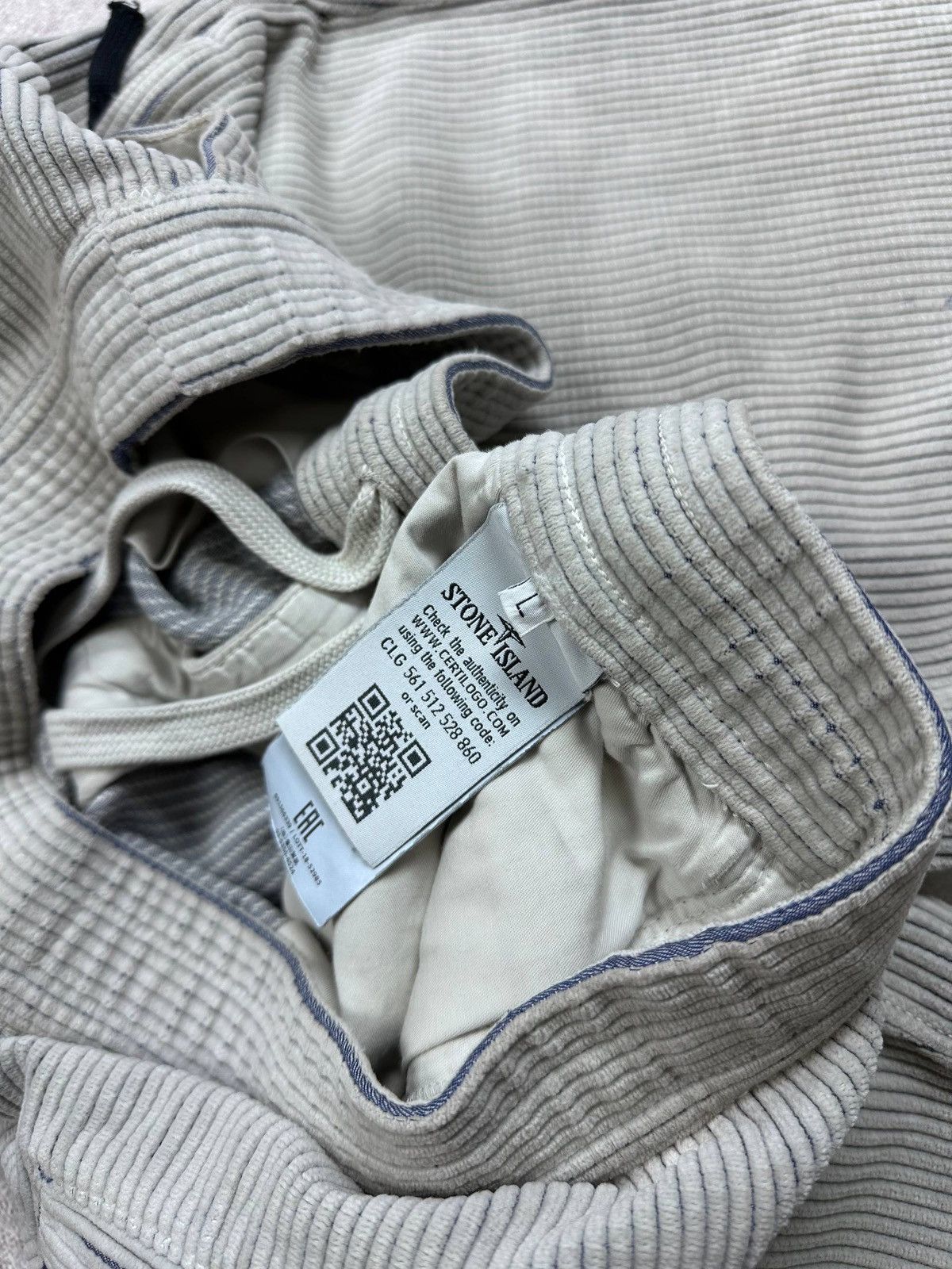Stone Island Vintage Stone Island Corduroy Big Logo Pants L Size US 34 / EU 50 - 11 Thumbnail