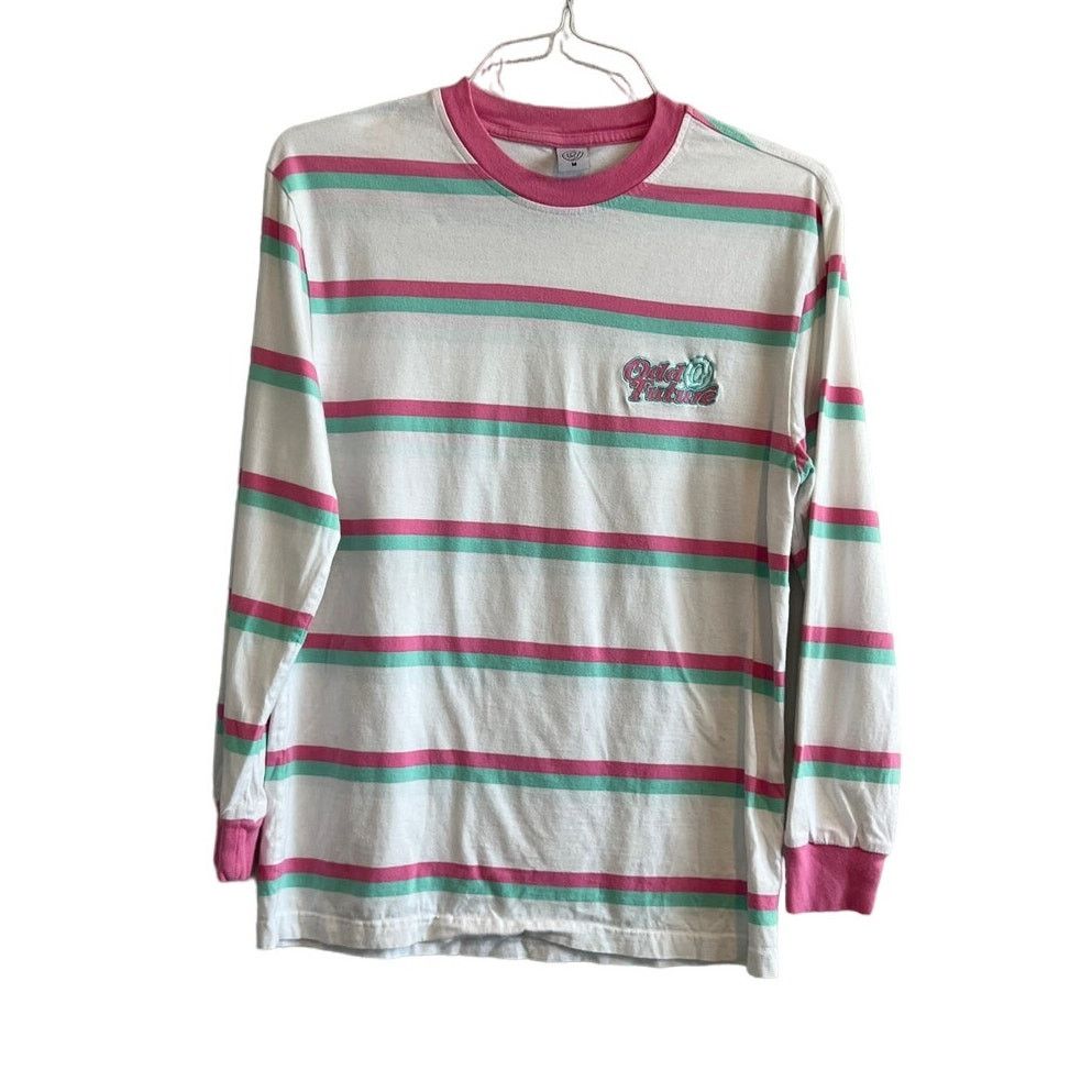Odd Future Pink and White Retro Ringer Collar Odd Future T-Shirt Size US M / EU 48-50 / 2 - 2 Thumbnail