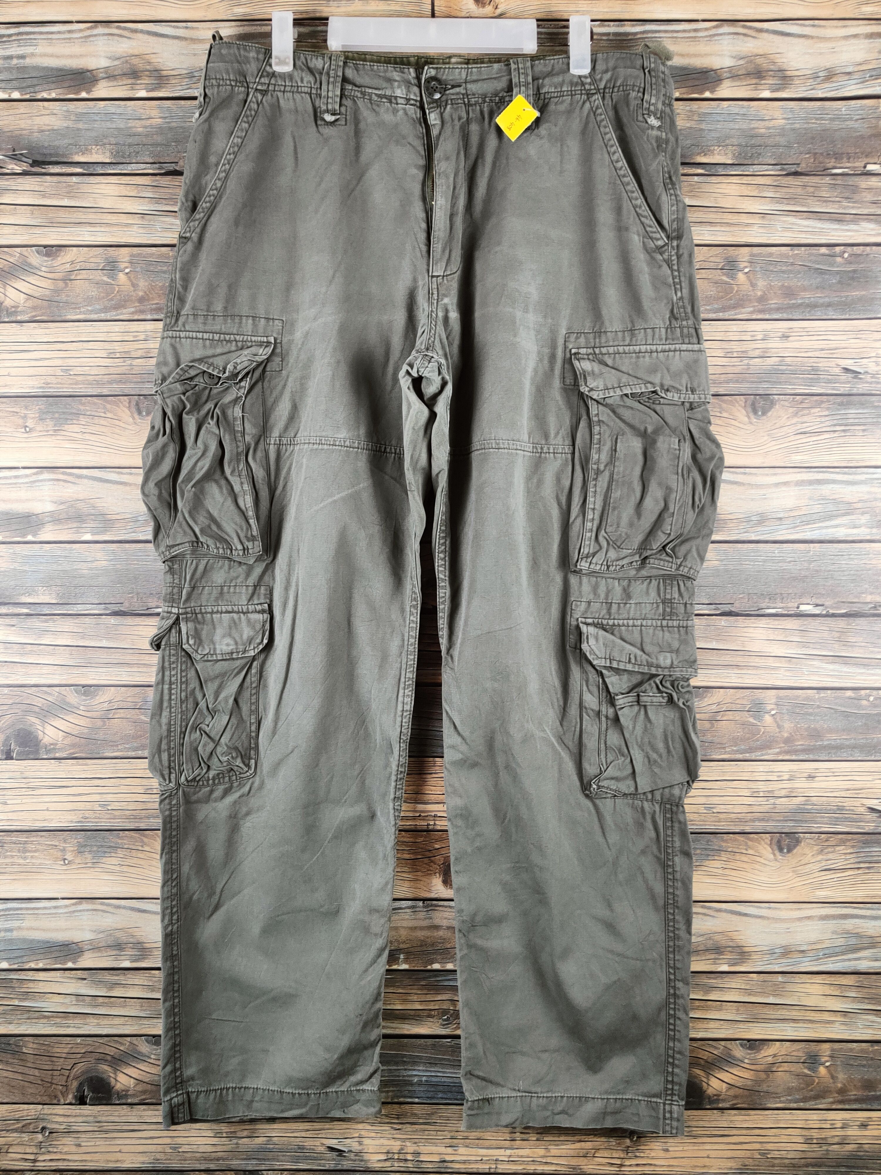 Generic Surplus DL Surplus Army Green Multipocket Cargo Pants #46-408 Size US 35 - 1 Thumbnail