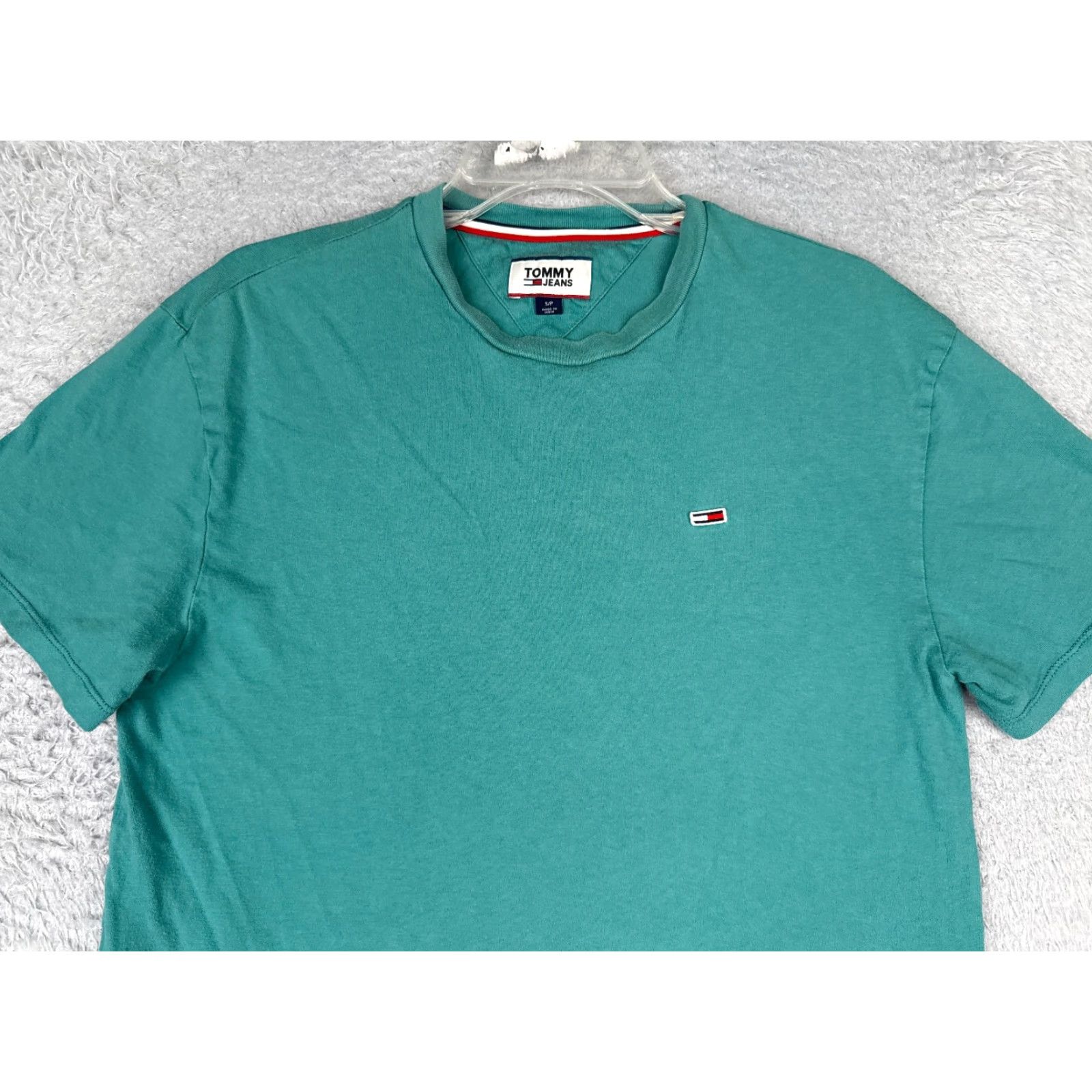 Tommy Hilfiger Tommy Hilfiger Jeans Shirt Adult Small Blue Short Sleeve Crew Neck 100% Cotton Size US S / EU 44-46 / 1 - 4 Thumbnail