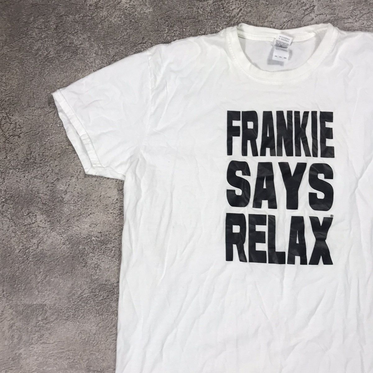 Vintage Vintage Y2K Frankie Says Relax Graphic Tee Streetwear XXL Size US XXL / EU 58 / 5 - 3 Thumbnail