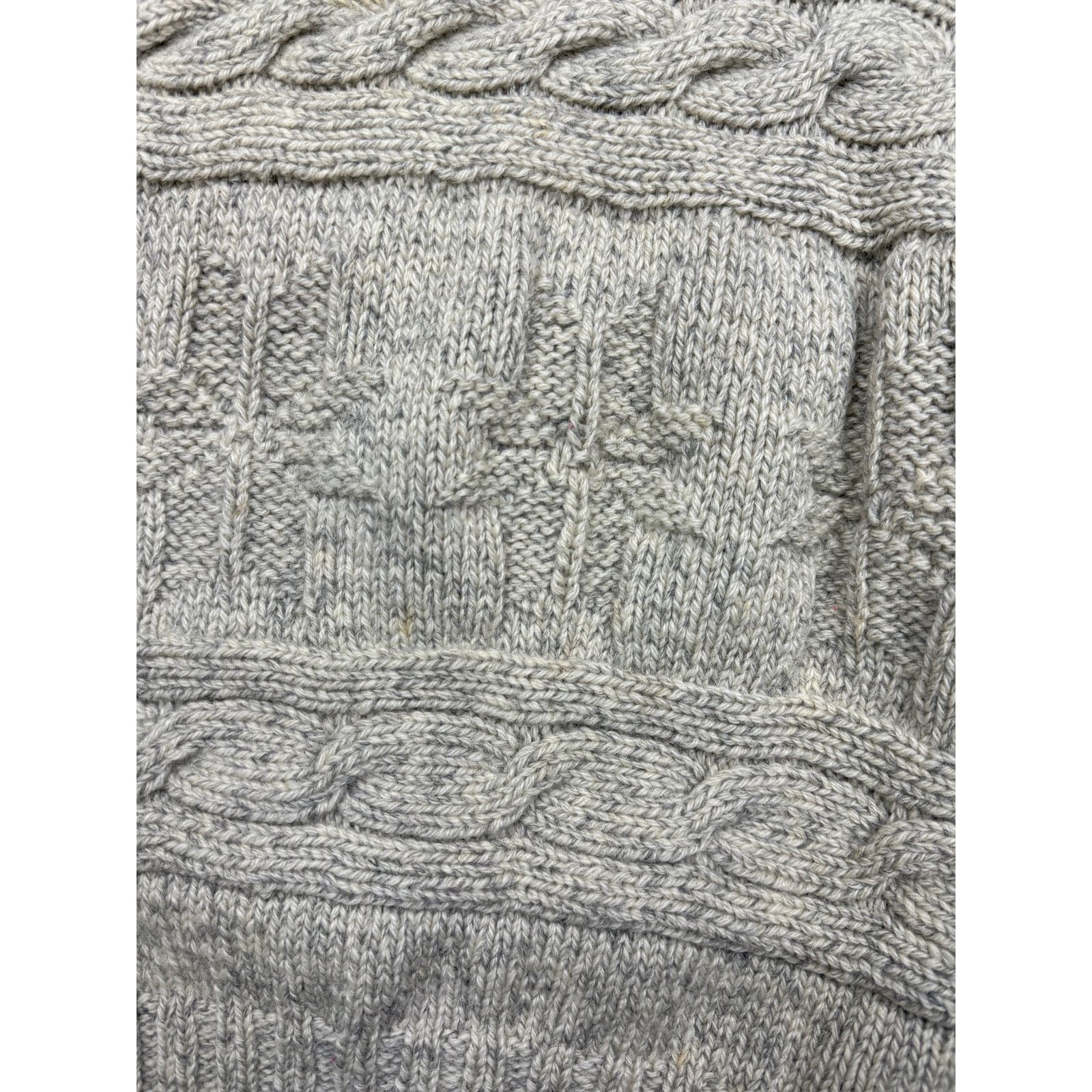 Vintage Vintage 90 Polo Ralph Lauren Wool Hand Knit Cable Sweater XL Size US XL / EU 56 / 4 - 5 Thumbnail