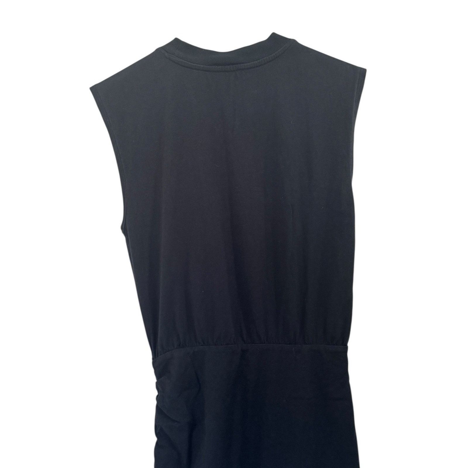 Pam & Gela PAM & GELA Black Muscle Sleeve Shirred Ruched Mini Dress PXS Size XS / US 0-2 / IT 36-38 - 8 Thumbnail